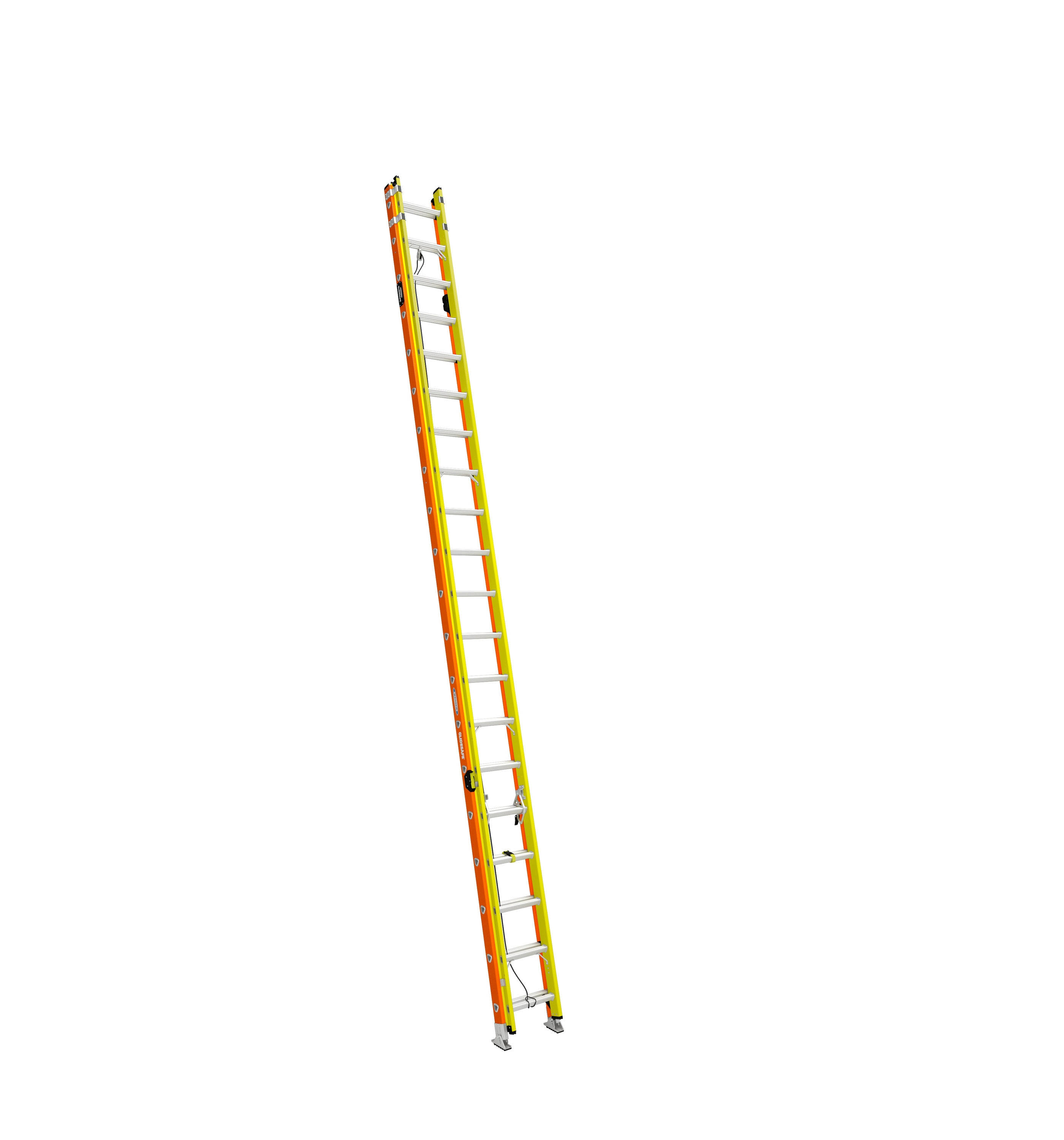 Werner GlideSafe Extension Ladder Fiberglass Tri Rung Type iA 40'