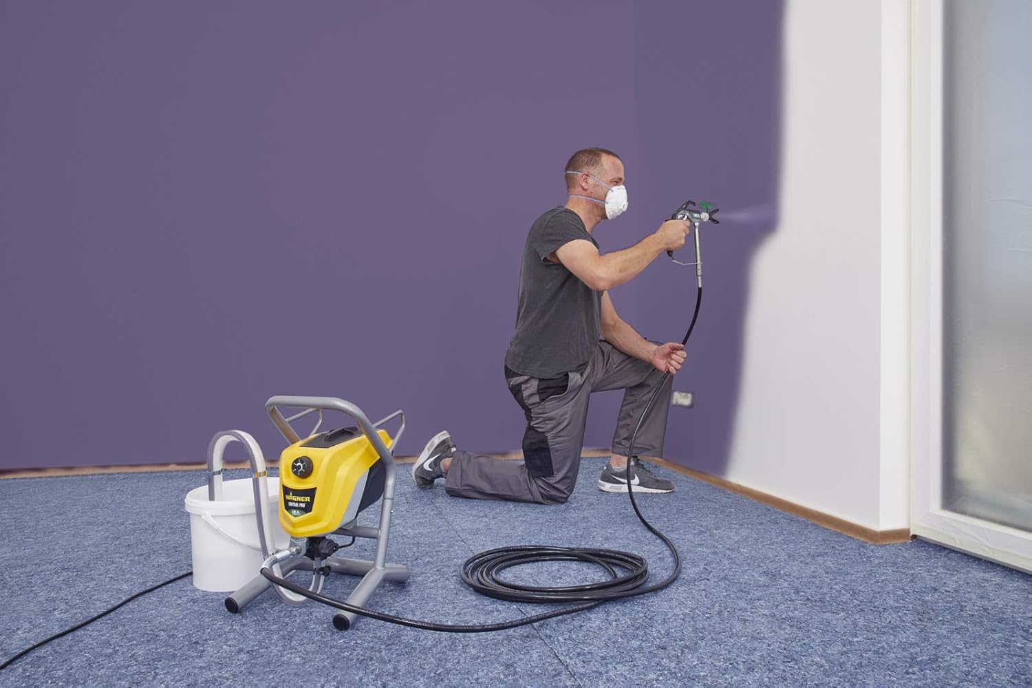 Système peinture airless Control Pro 250 M peintures vernis lasures 110 bar tuyau 9 m