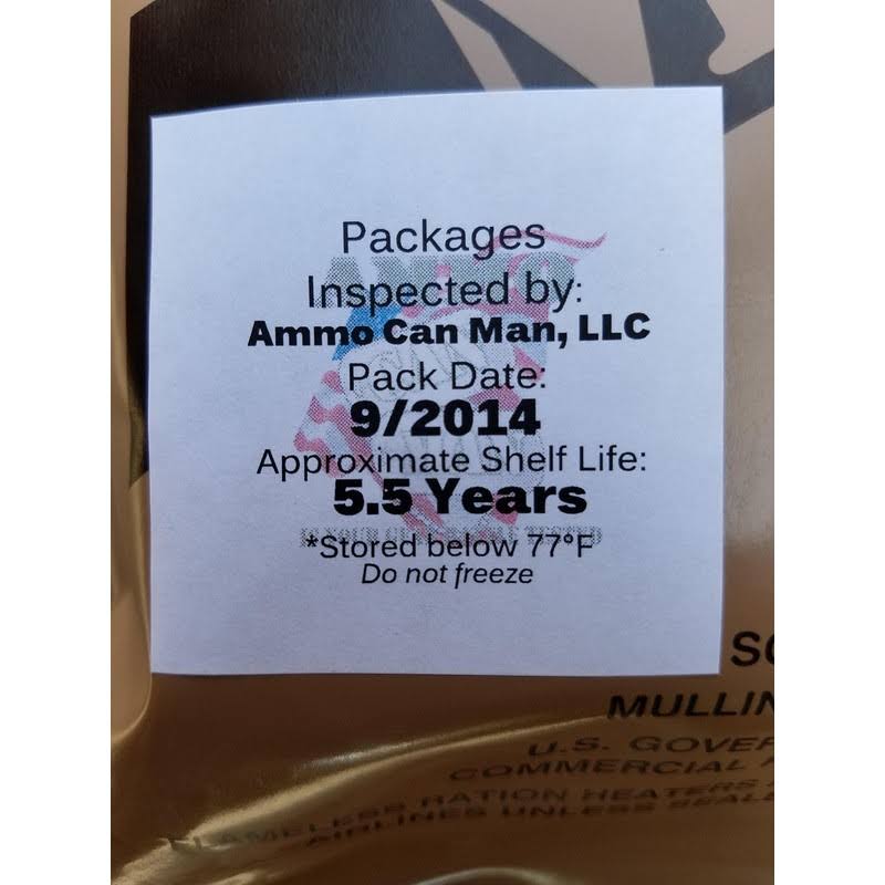 USGI Genuine Military MRE Meal with Inspection Date September 2017 or Newer (Meatball Marinara)