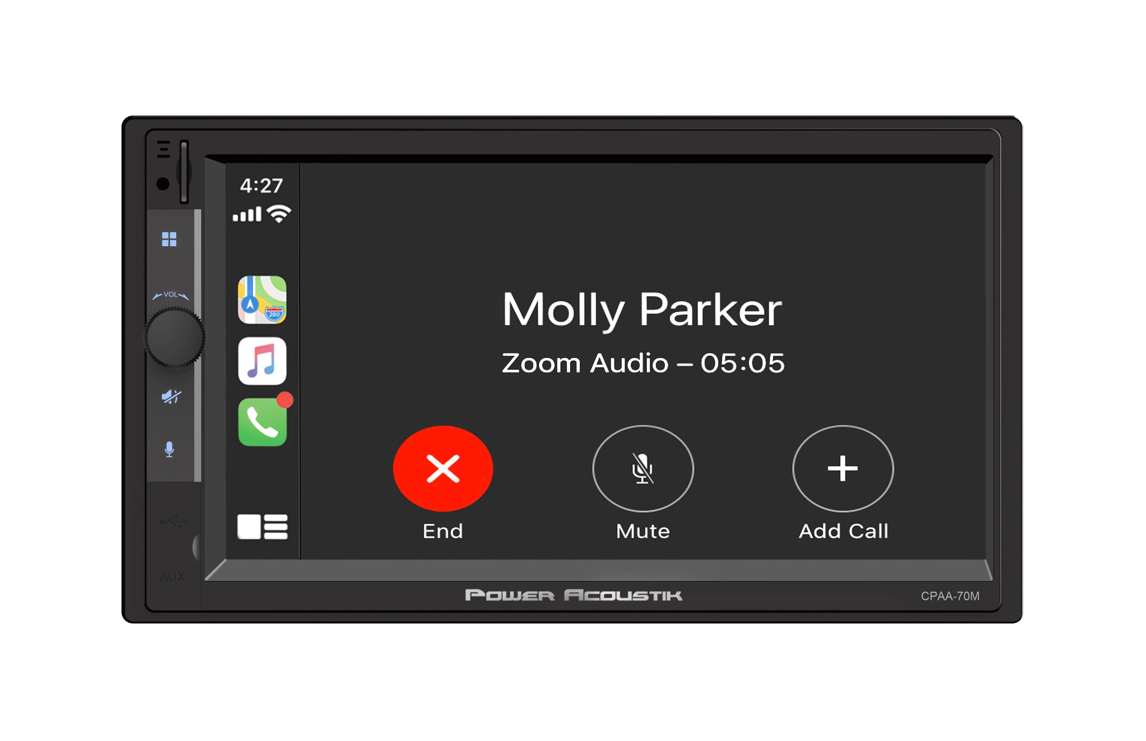 Power Acoustik Car Stereo Combo | Car Play/Android Auto Receiver & (4) 6.5