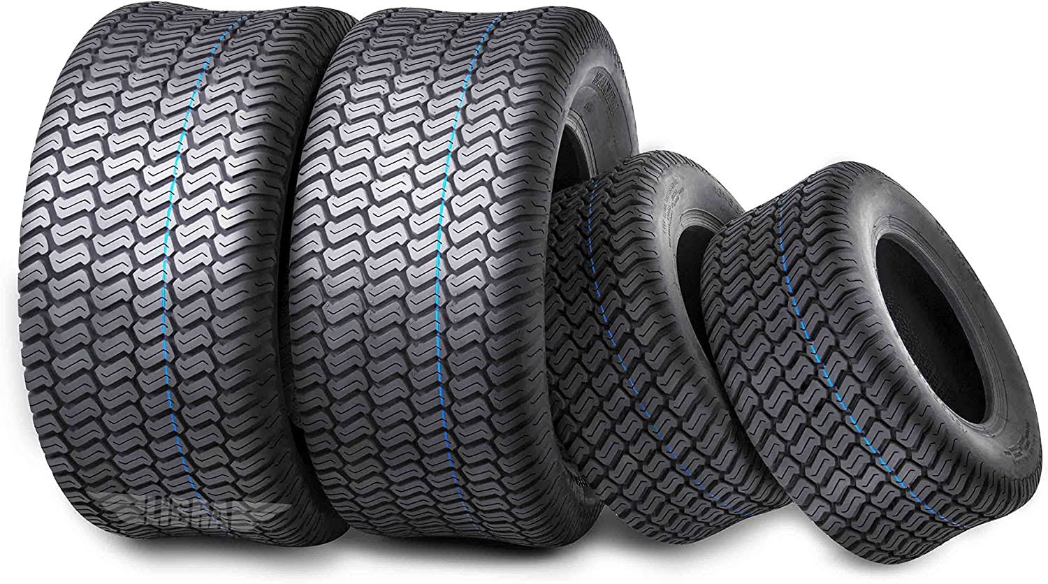 Set 4 Wanda Lawn Mower Turf Tires 15x6-6 Front & 20x8-10 Rear /4PR -13016/13039