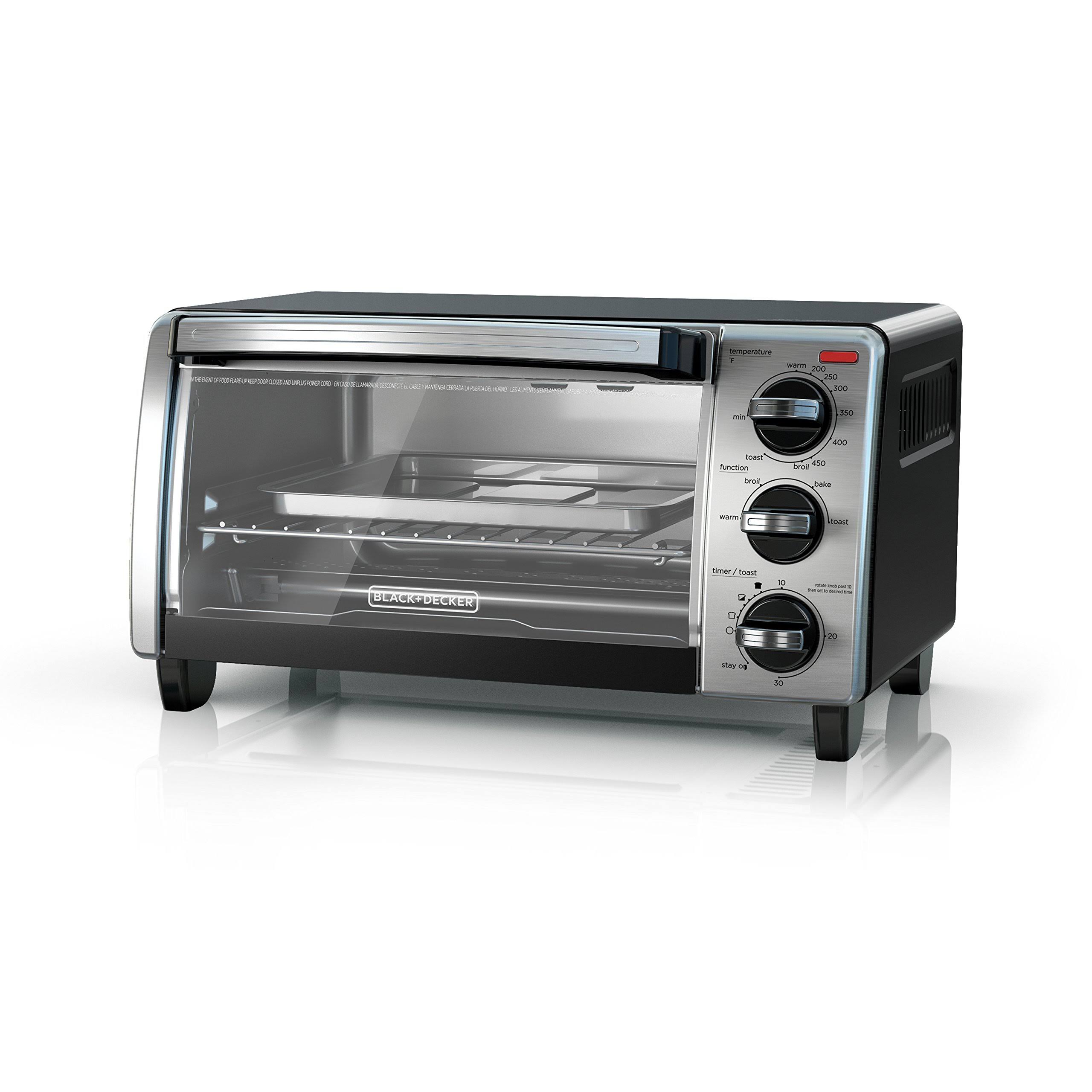 Black & Decker 4-Slice Toaster Oven TO1750SB