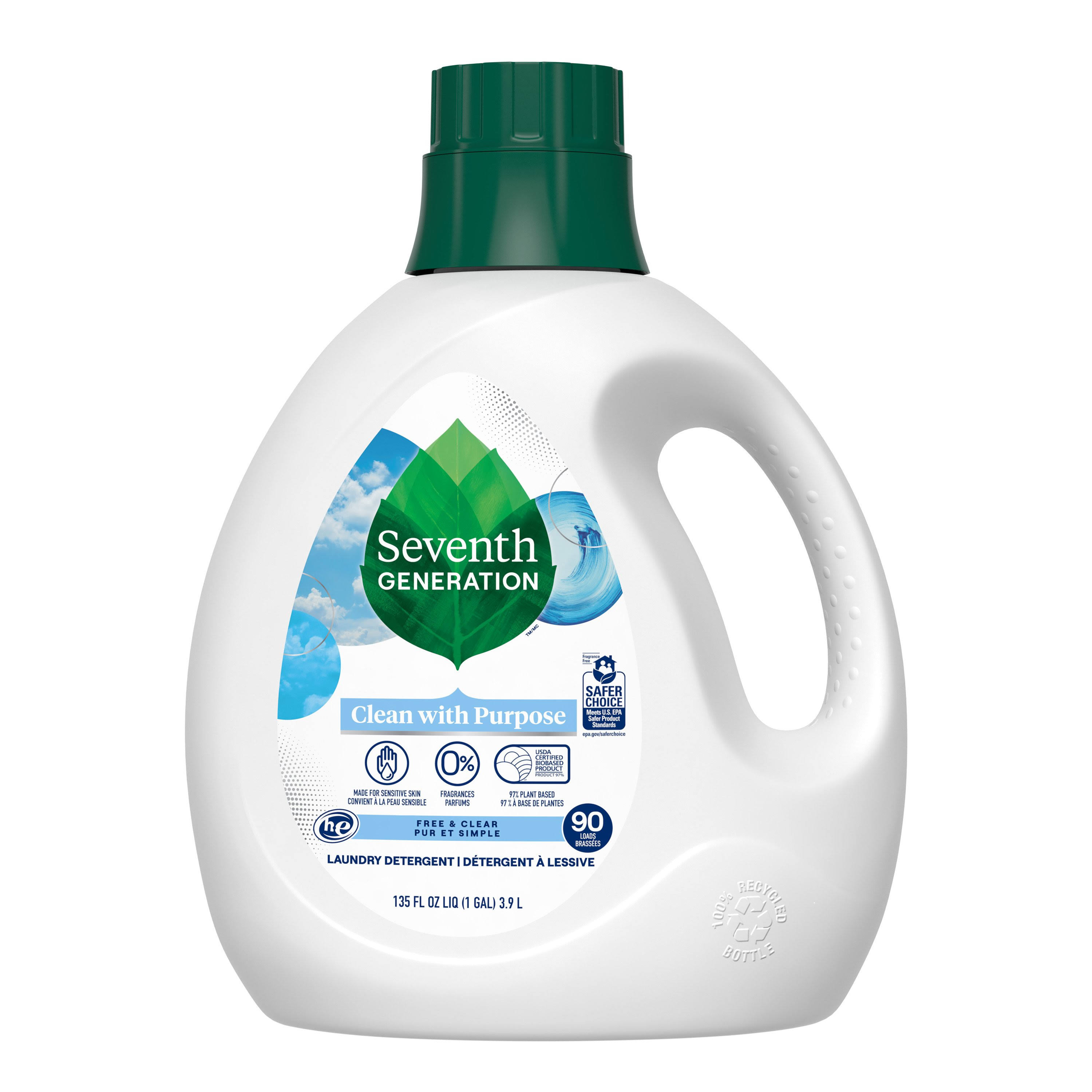 Seventh Generation 135 fl oz Free & Clear Liquid Laundry Detergent