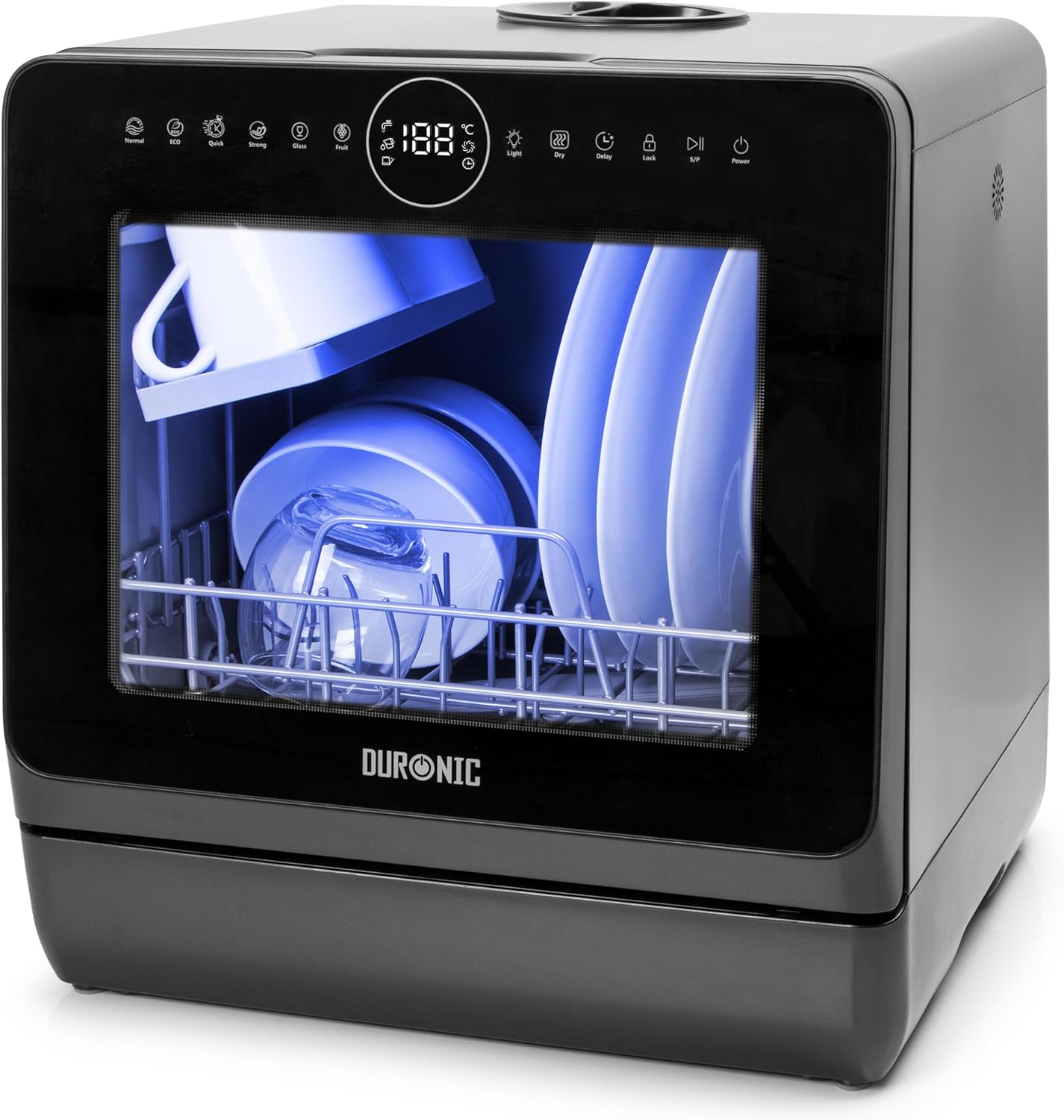 Lave vaisselle de table DW5 BK 950W compact 7 programmes séchage efficace petite cuisine