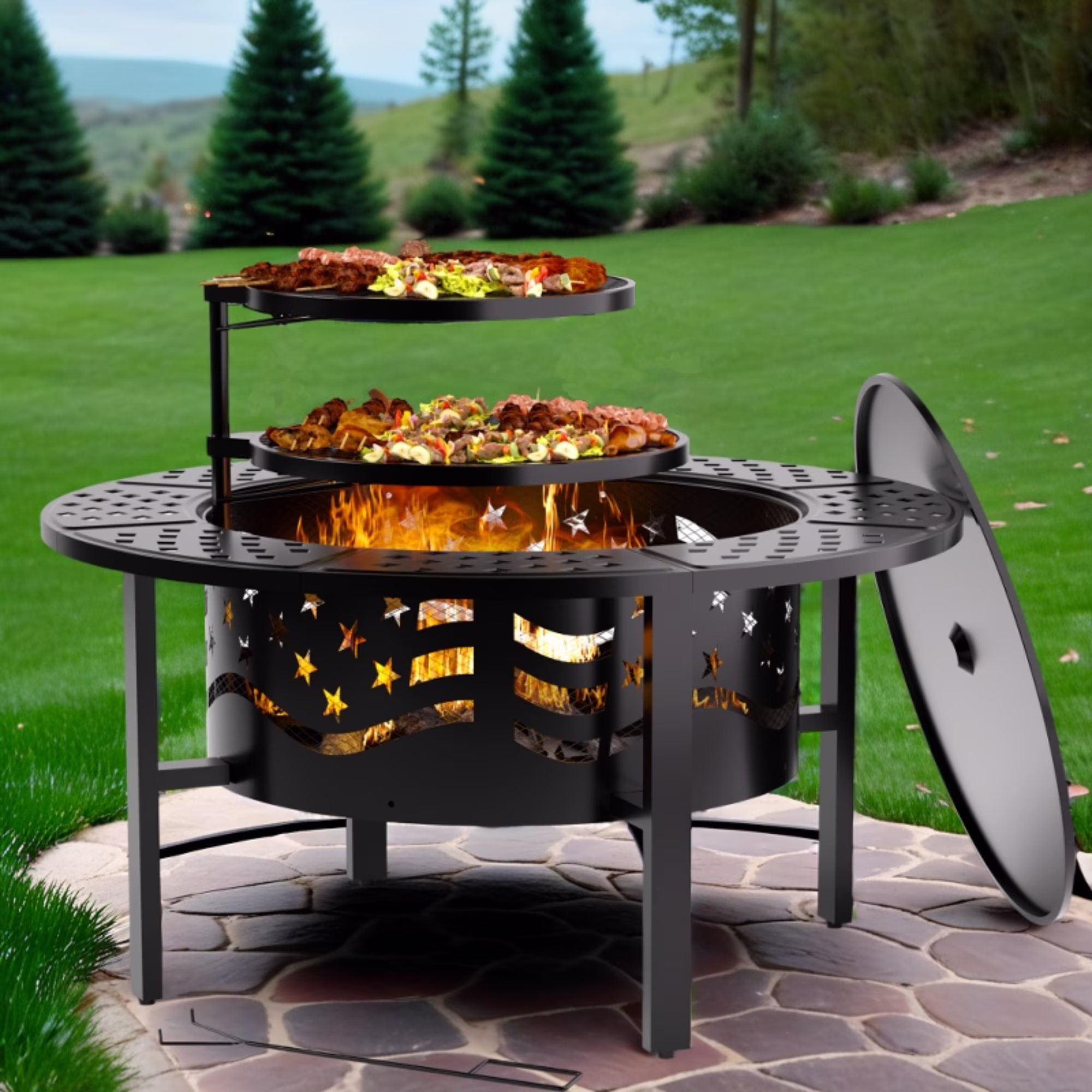 Trumanpick Fire Pit for Outside 42