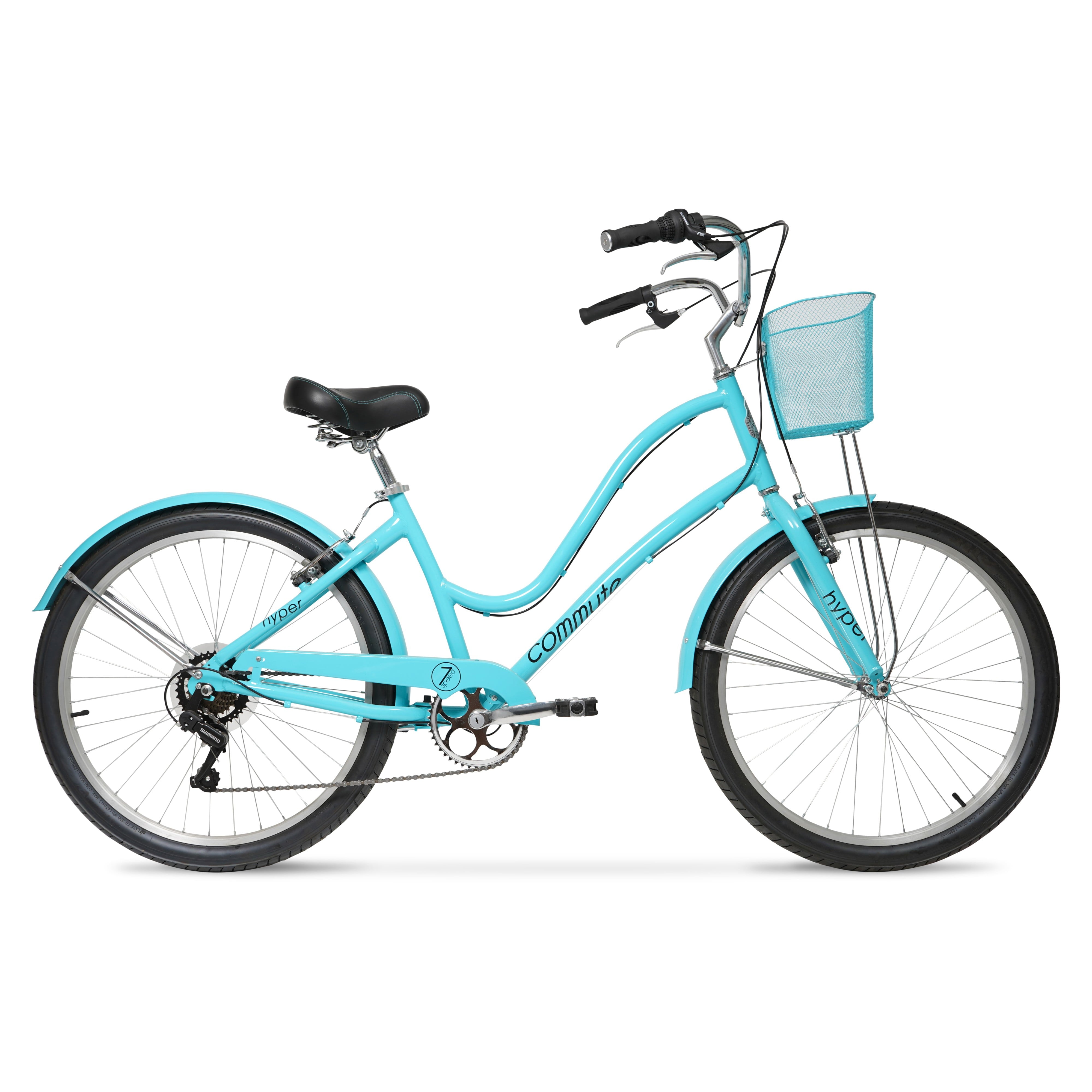 Bicycle 26 Woman's Commute Neon Teal