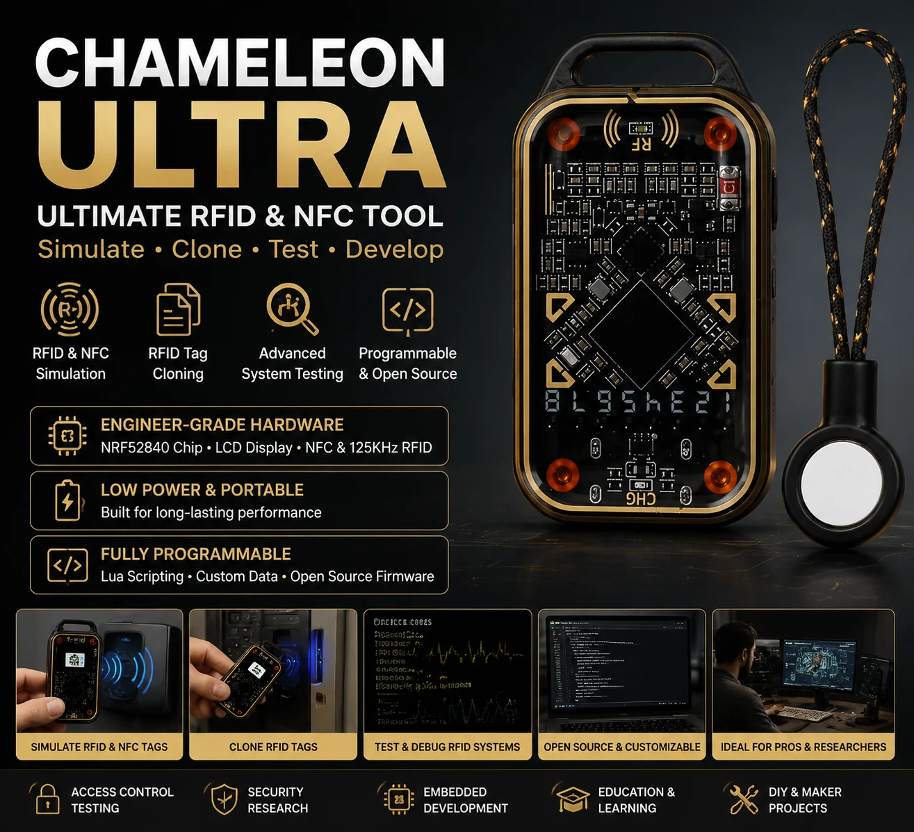 🔐 Chameleon Ultra – The Ultimate NFC & RFID Emulator Tool