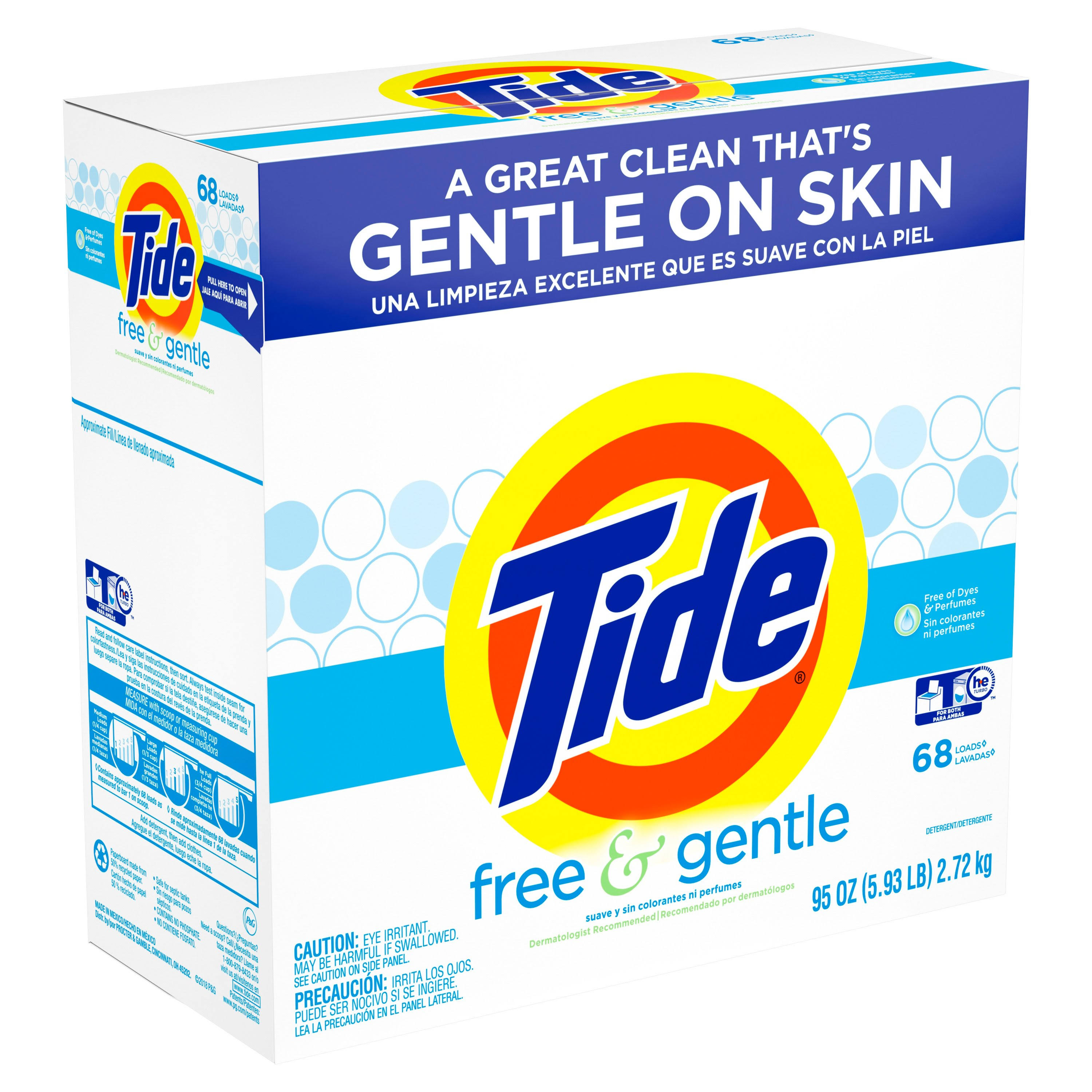 Tide Free & Gentle Powder Laundry Detergent - 95 oz box
