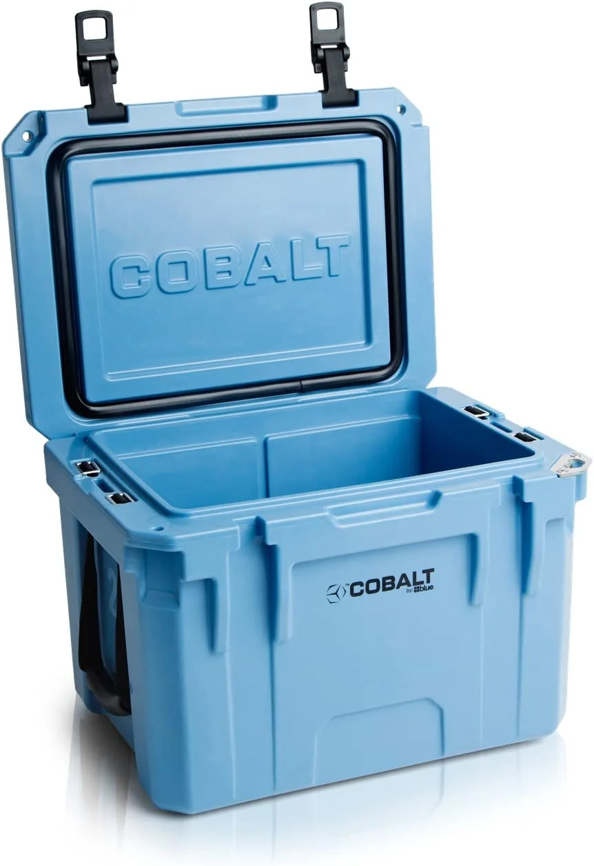 Cobalt 25 Quart Roto - Molded Super Ice Cooler, Large Ice Chest Holds Ice up to 5 Days, Cobalt Blue
