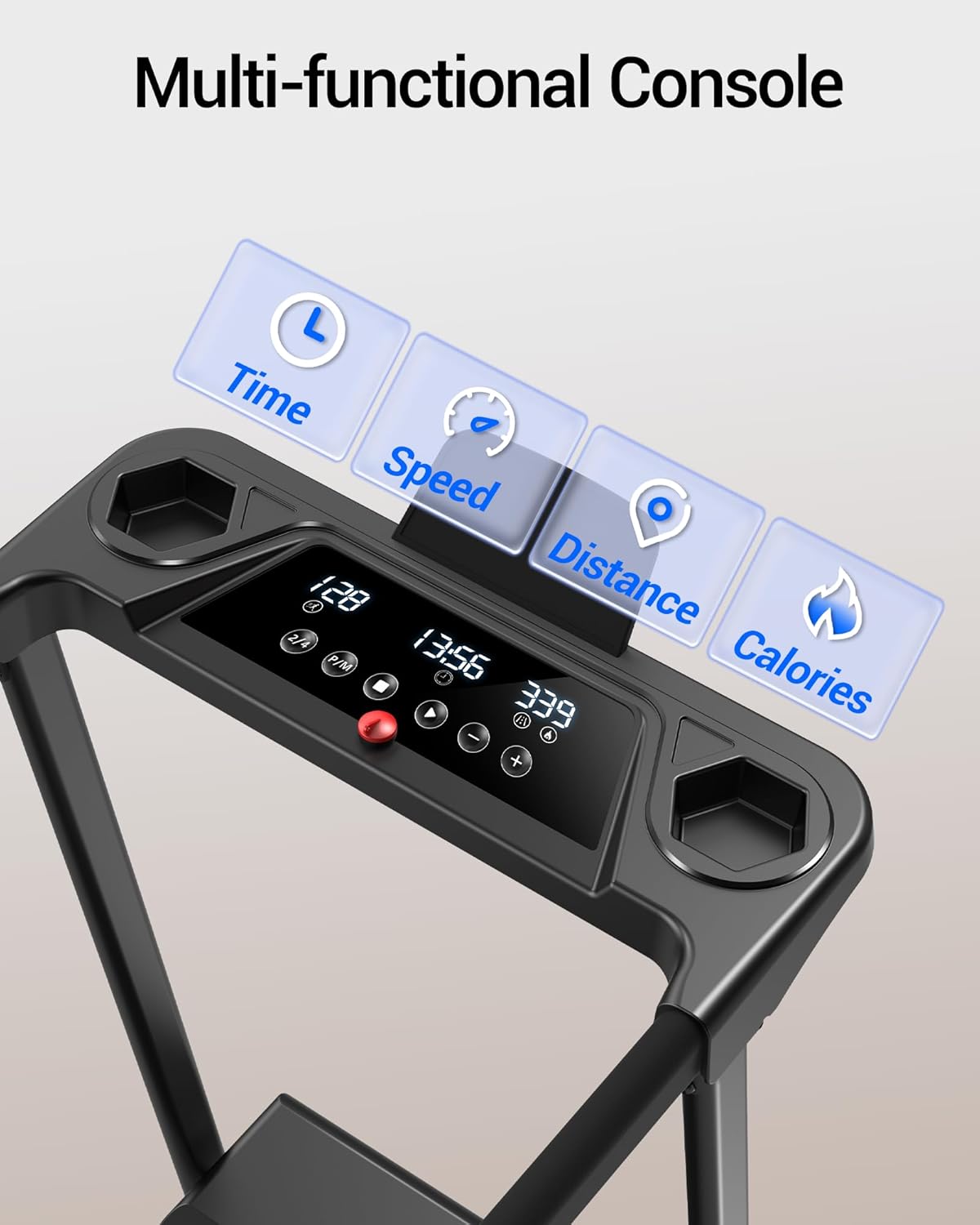 Tapis de course pliable 12 km/h électrique 12 programmes inclinaison