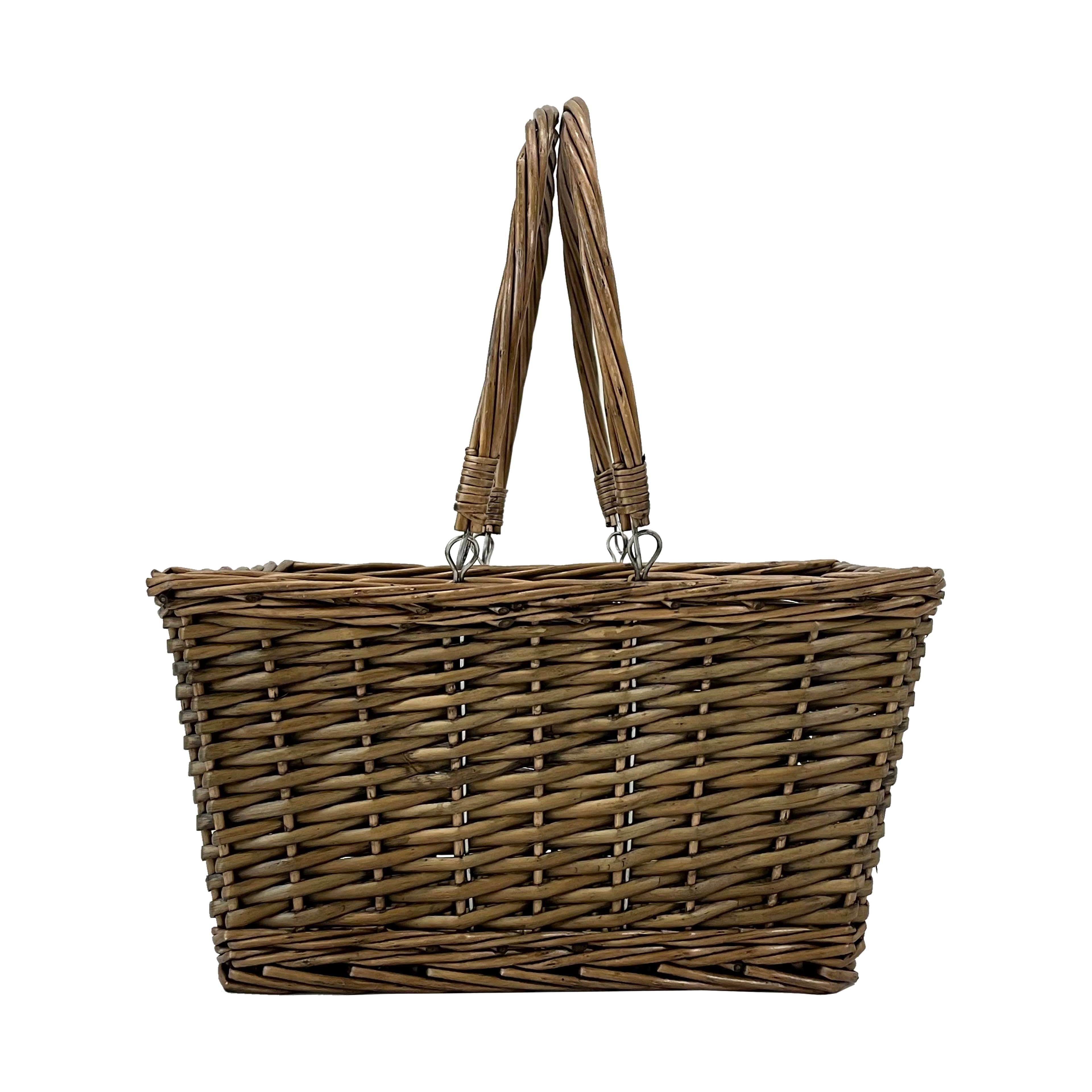 Ashland Willow Basket - Brown - L Each
