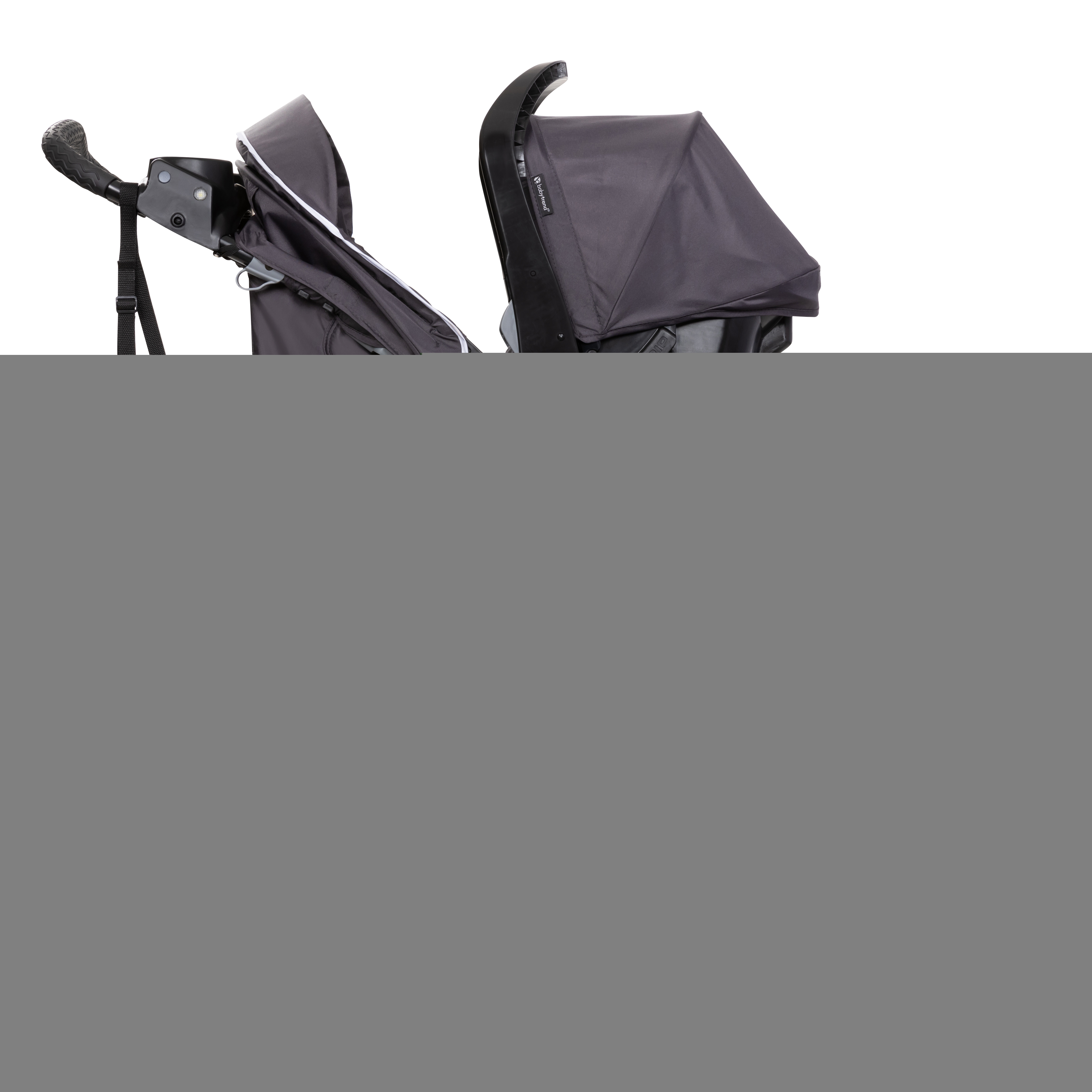 Baby Trend Xcel - R8 Plus Jogging Stroller with LED Lights. Liberty Grey