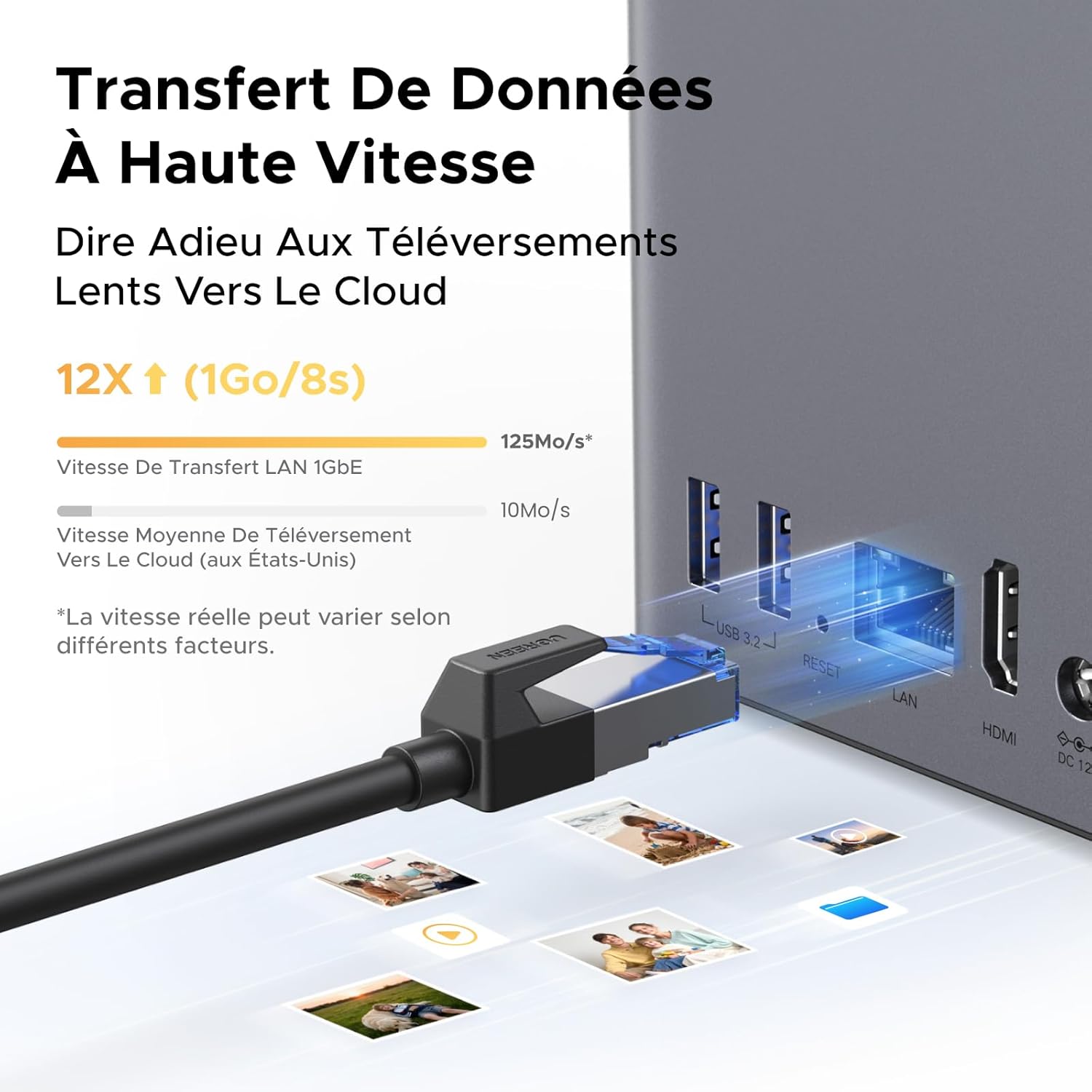 NAS 2 baies 4 Go RAM NFC LAN 1 GbE système débutant sans disque