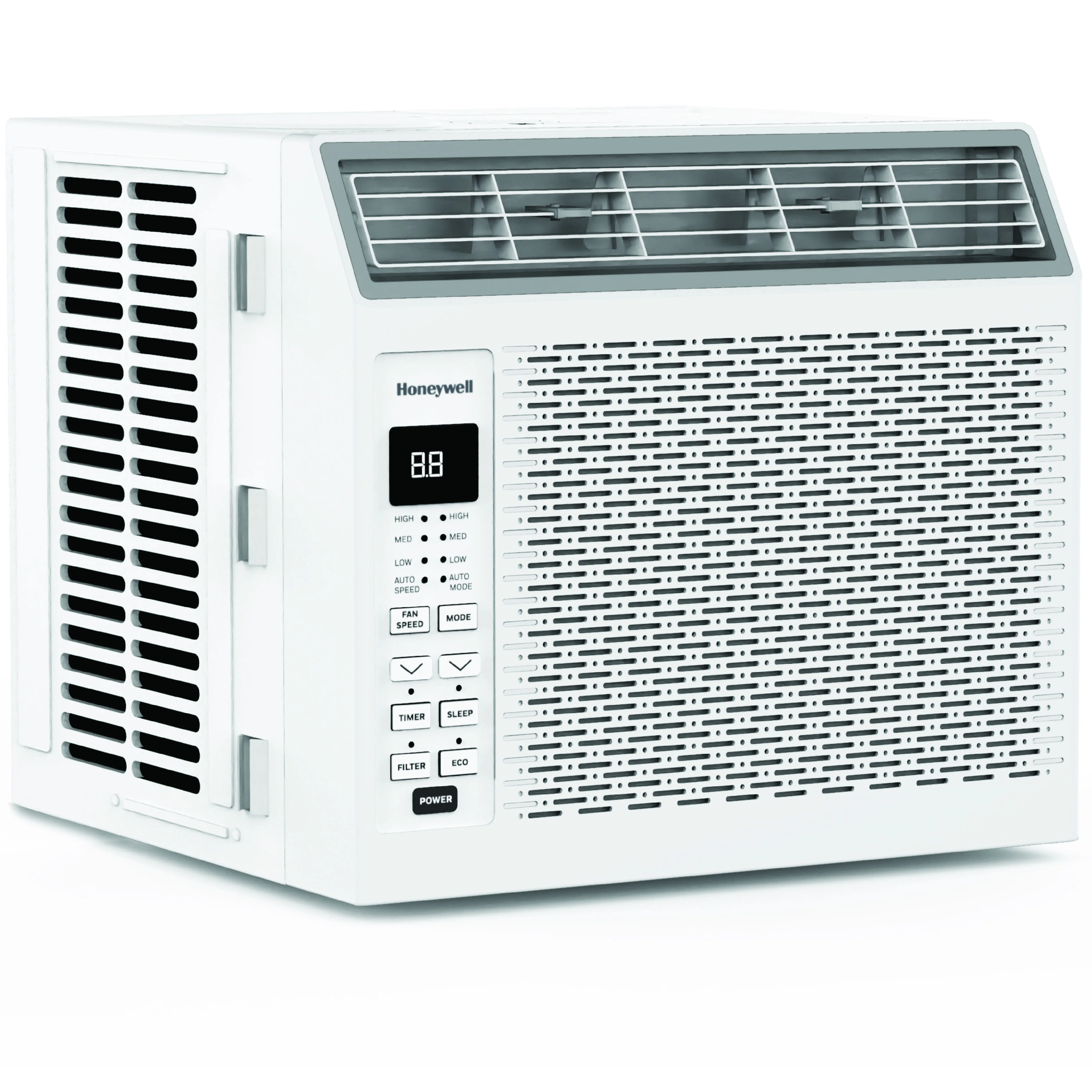 Honeywell 6, 000 BTU Digital Window Air Conditioner, Remote, LED Display, 4 Modes, Eco, 250 Sq Ft Coverage