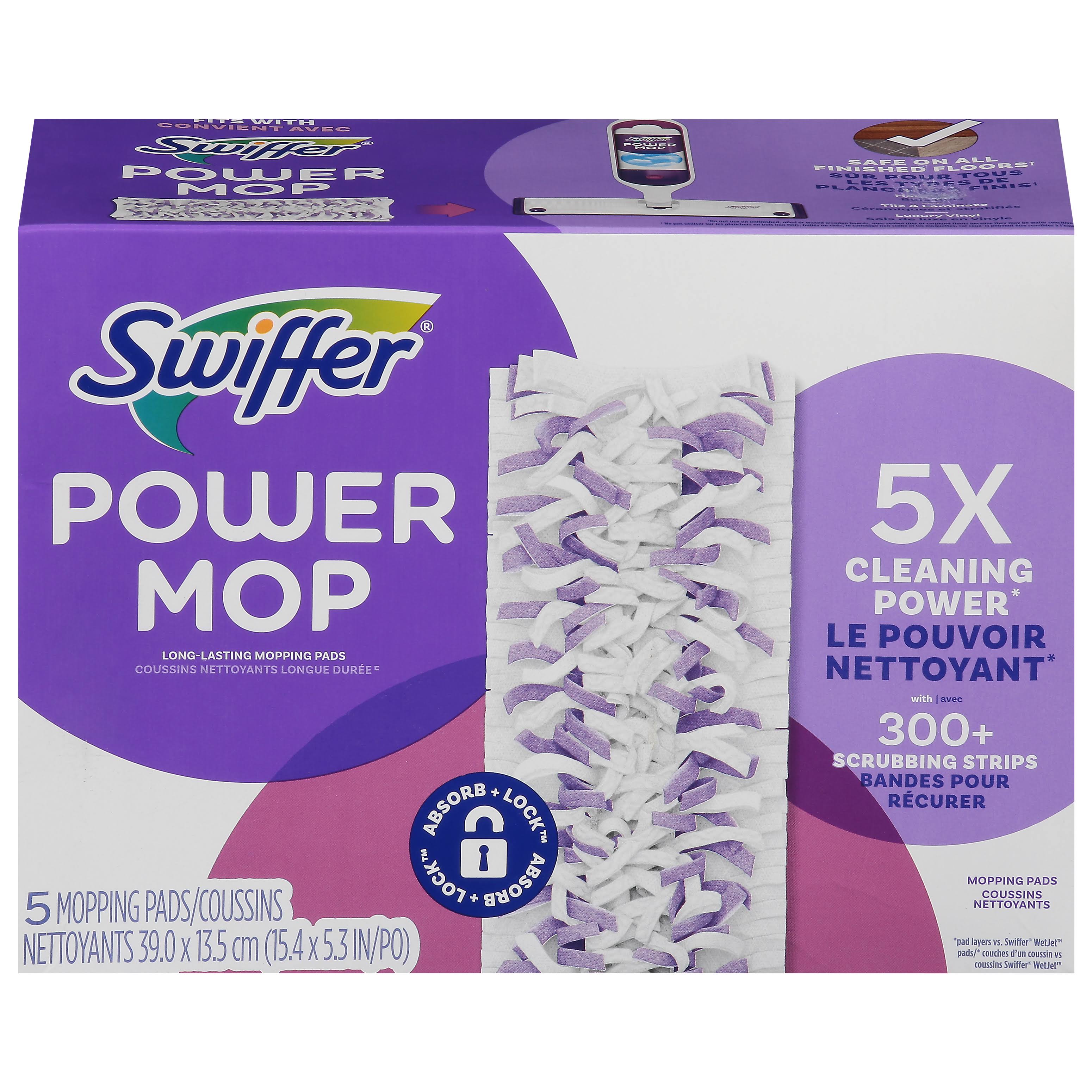 Swiffer PowerMop Mopping Pads 5 ct