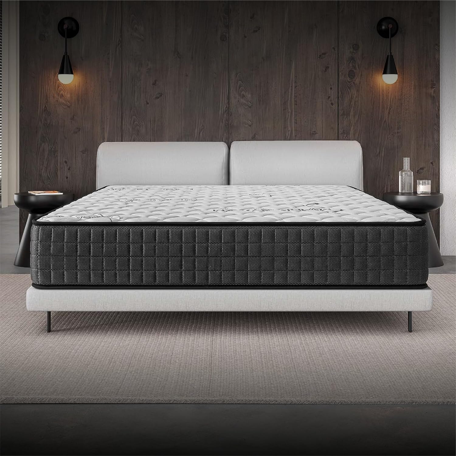 Matelas 180x200 épaisseur 30 cm mousse mémoire latex soutien ferme