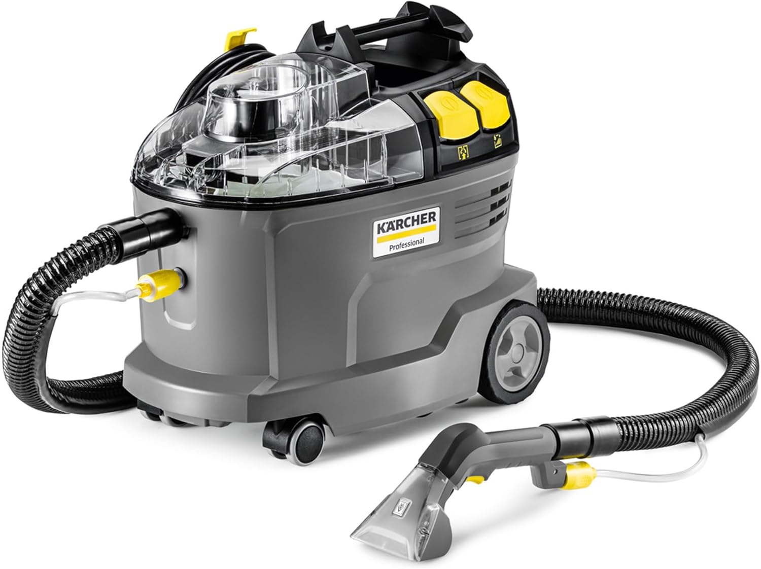 Injecteur extracteur Puzzi 8/1 flexible 2 en 1 réservoirs eau propre sale rendement 12 à 18 m²/h suceur fauteuil ergonomique