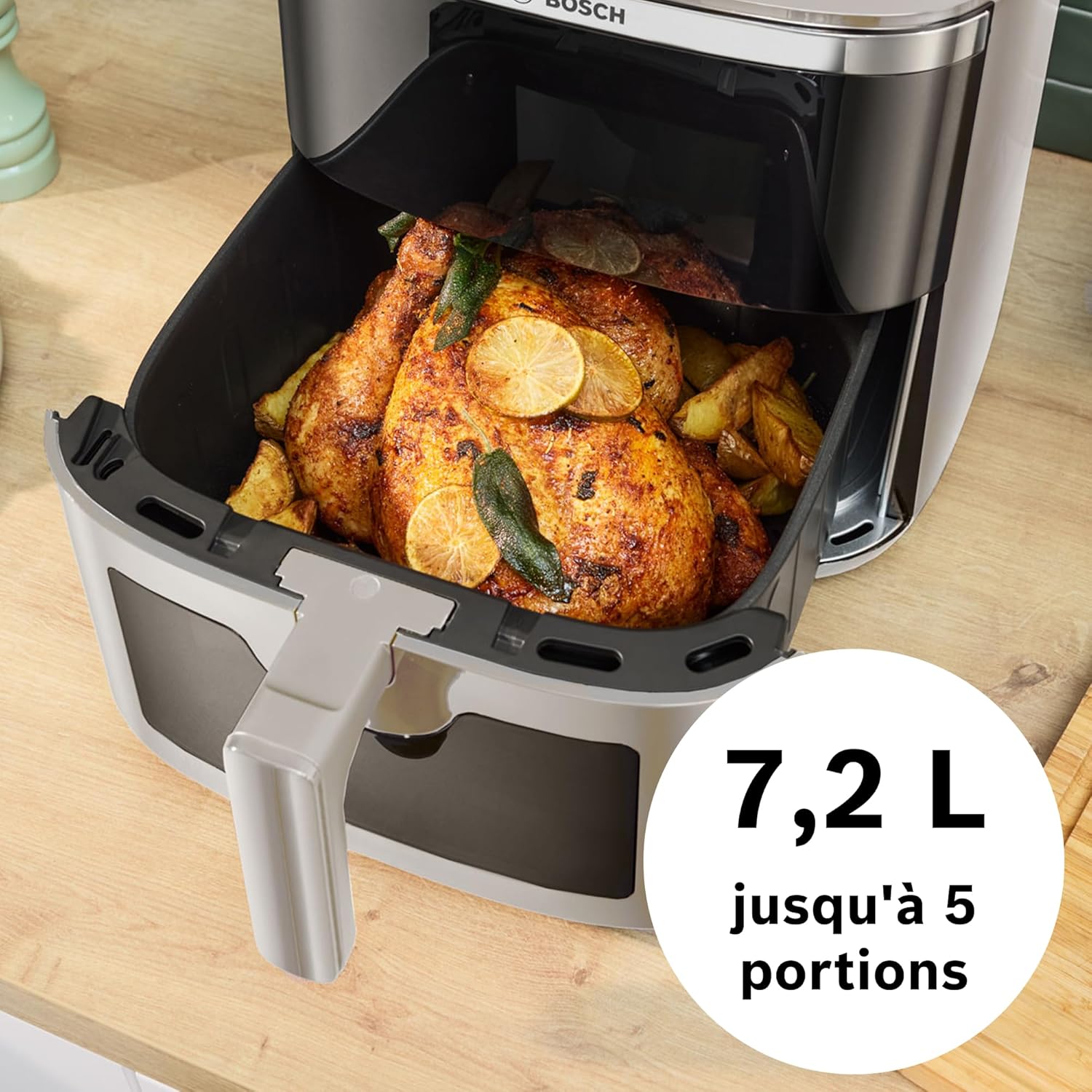 Friteuse air chaud XXL 7,2 L 7 programmes vitre éclairée