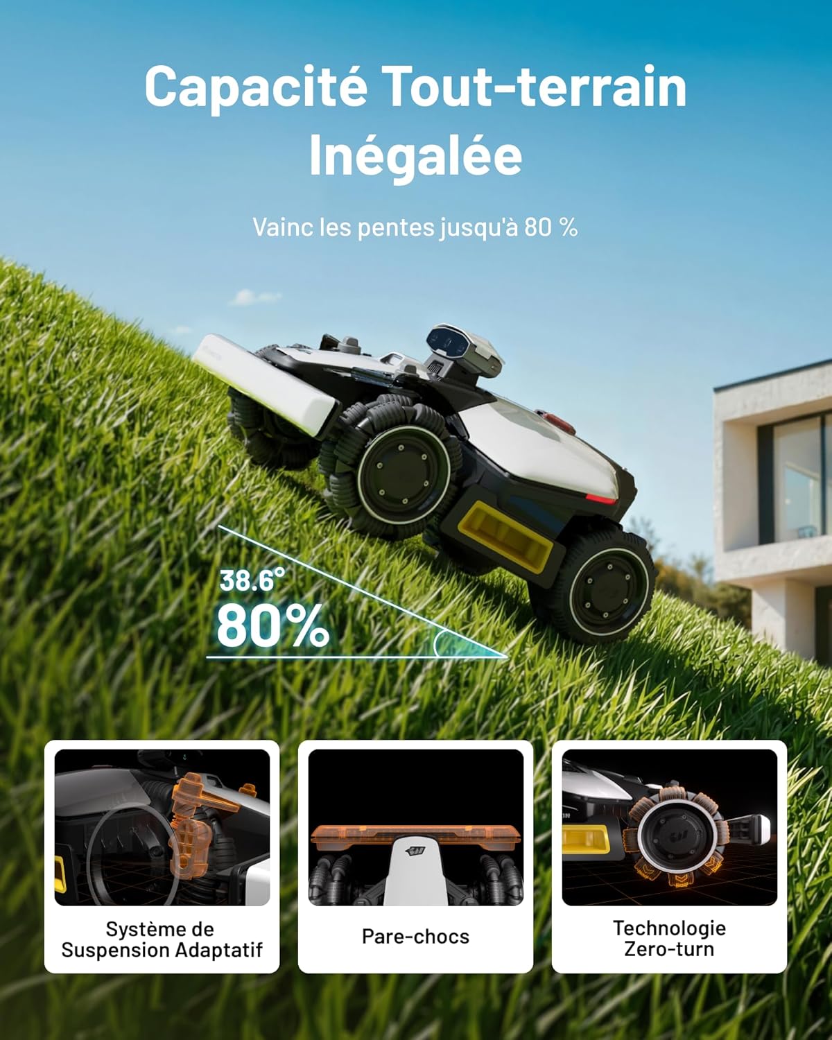 Robot tondeuse LUBA Mini 2 AWD 1000