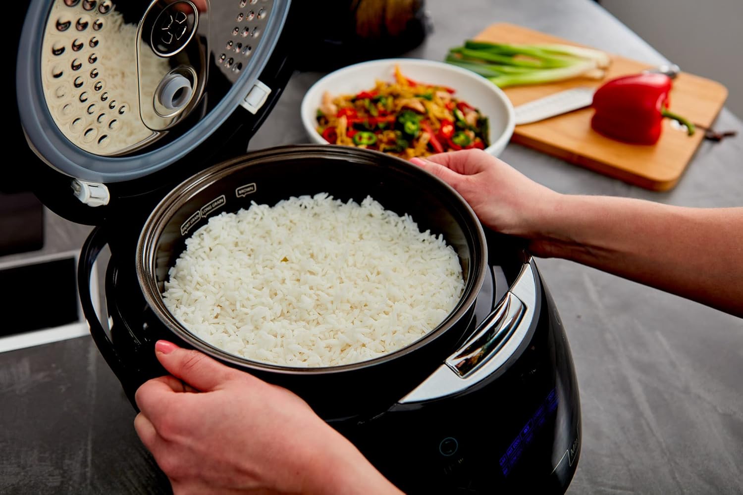 Cuiseur riz bol céramique 1,5 L logique floue 12 fonctions