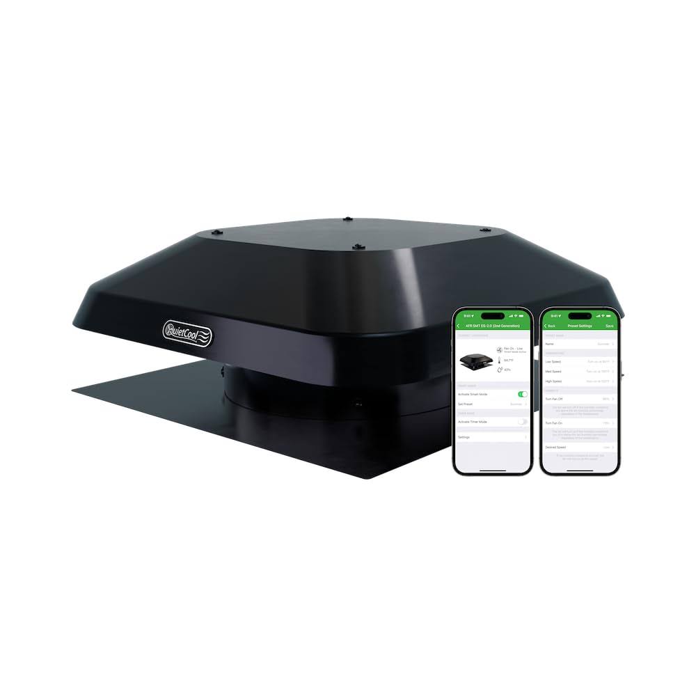 QuietCool Smart Roof Mount Attic Fan (AFR SMT ES-2.0)
