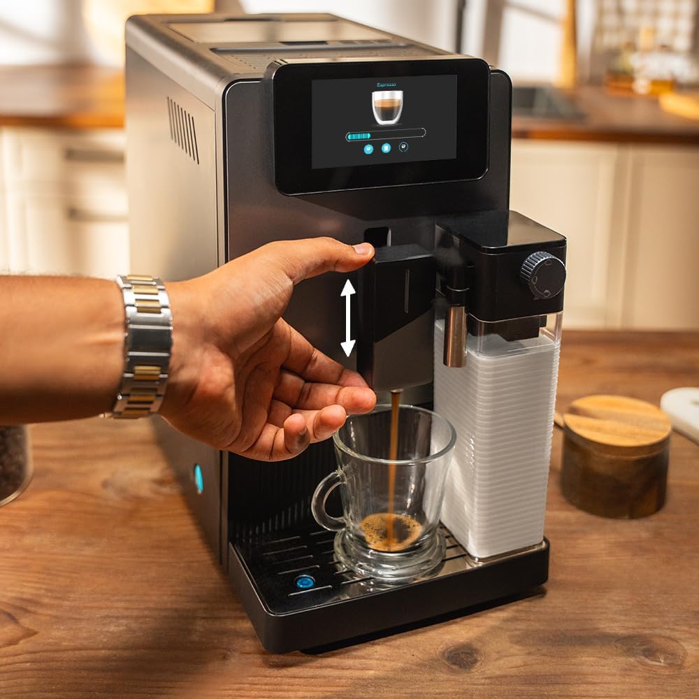 Cafetière superautomatique Cremmaet Latte Touch 19 bars thermoblock 12 boissons 4 profils eau 11 L lait 400 ml écran TFT moulin conique