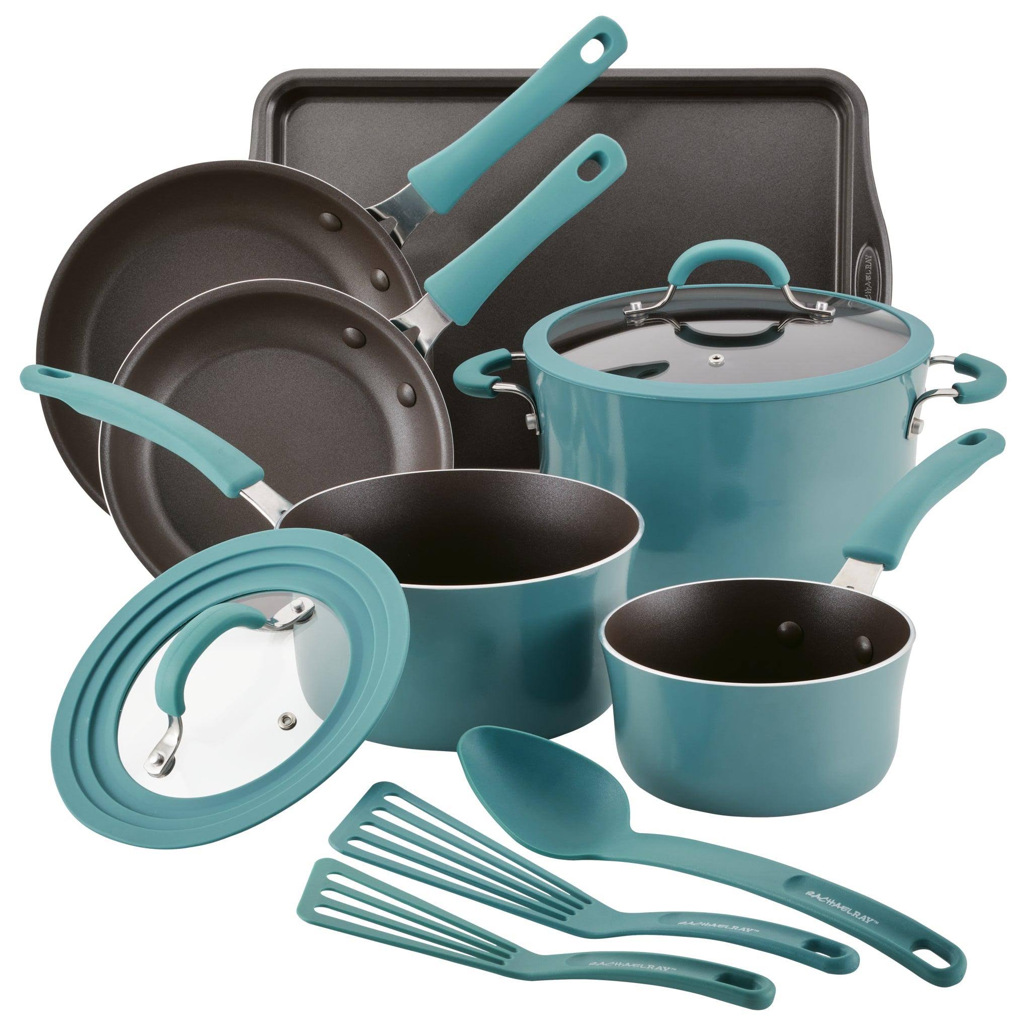 Rachael Ray Cook + Create Cookware Set, Nonstick