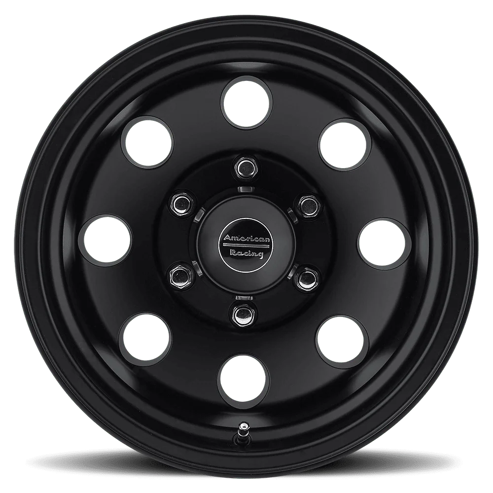 American Racing Aluminum Rim AR172 BAJA 15x7in Satin Black Finish, AR1725783B
