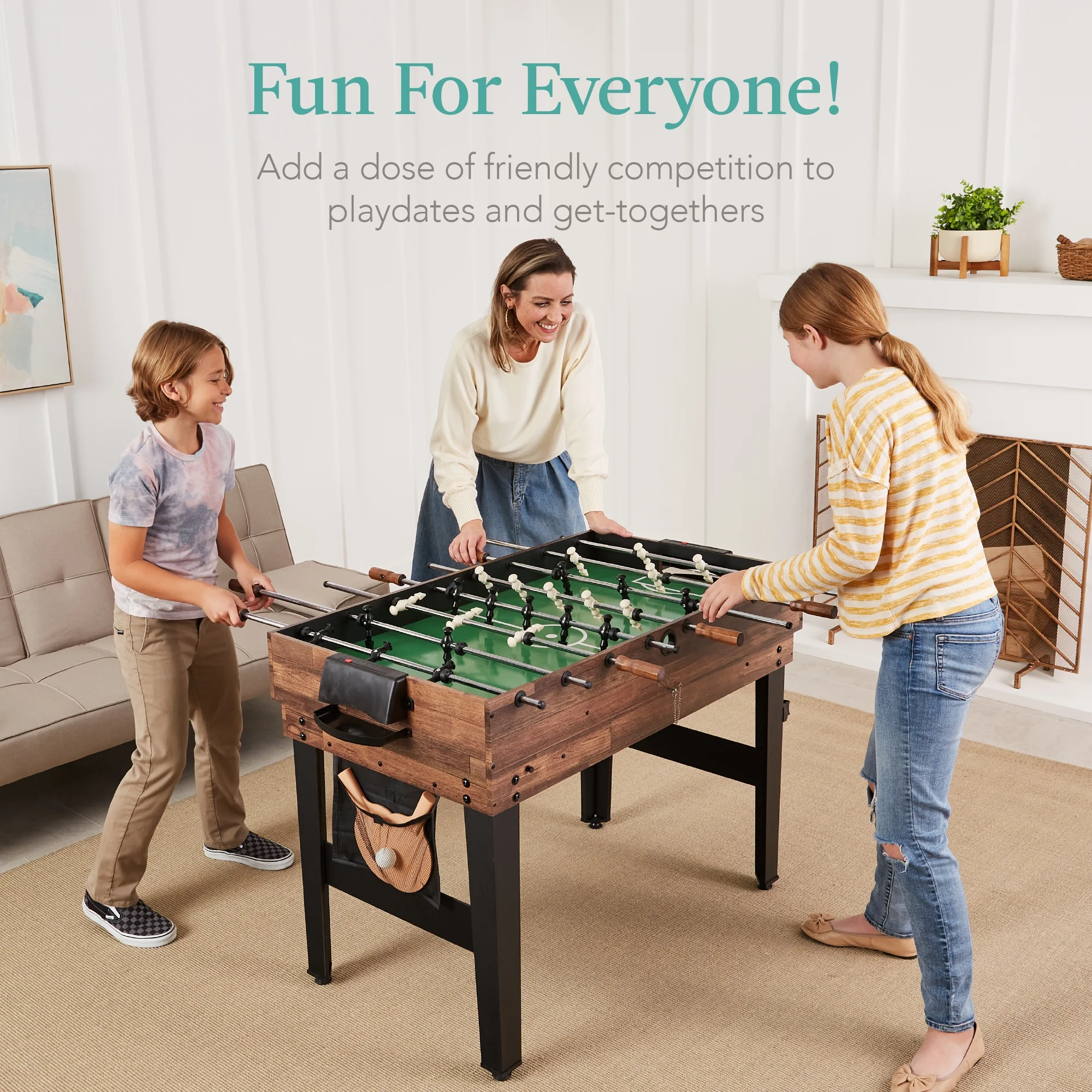 Best Choice Products 13 - in - 1 Combo Game Table Set W/ Ping Pong, Foosball, Basketball, Hockey, Archery - Natural