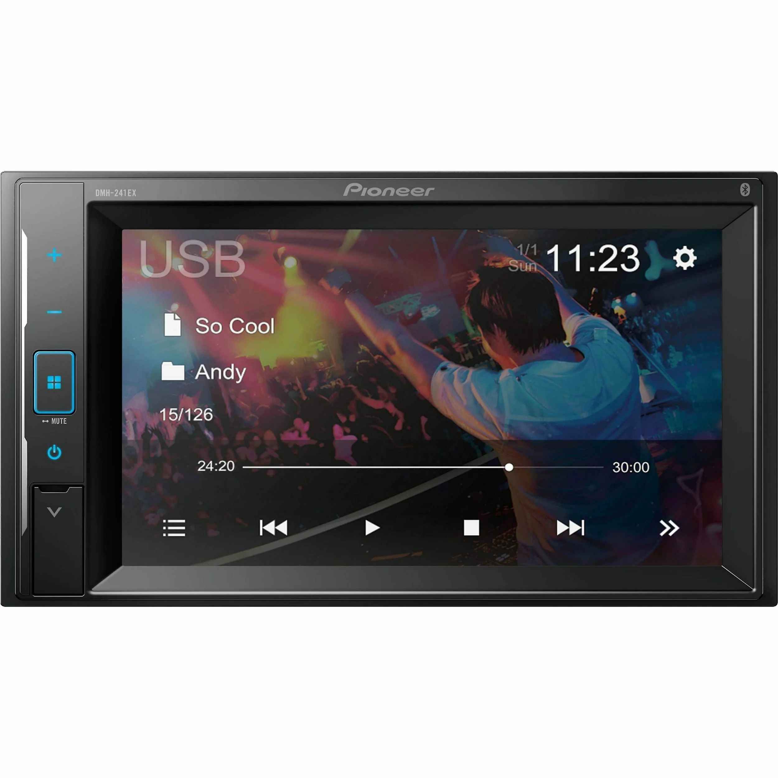 Pioneer DMH - 241EX 6.2 in Touchscreen, Bluetooth Digital Media Receiver - Black