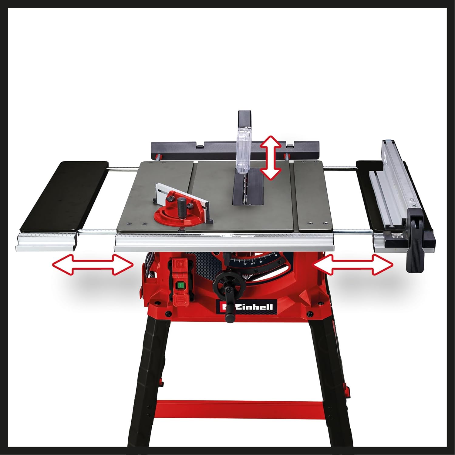 Scie circulaire sur table TC-TS 2225 U 2200W lame 254 mm hauteur réglable 80 mm