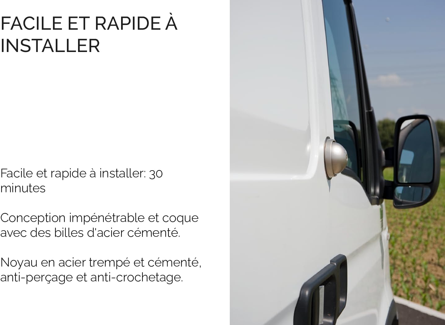 Serrures antivol utilitaire double kit fermeture débrayable nickel