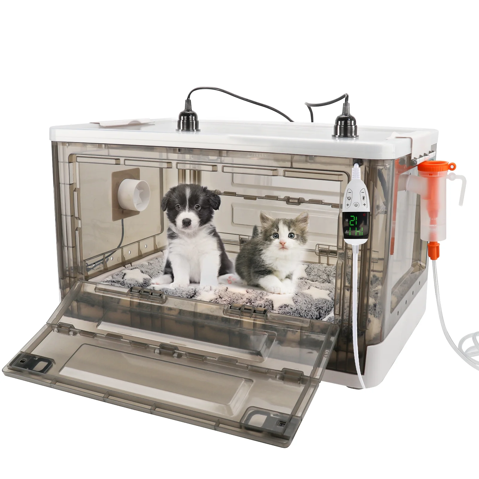 HKDQ Puppy Incubator with Heating, Kitten Incubator, Fan Ventilation Circulation (85 L)