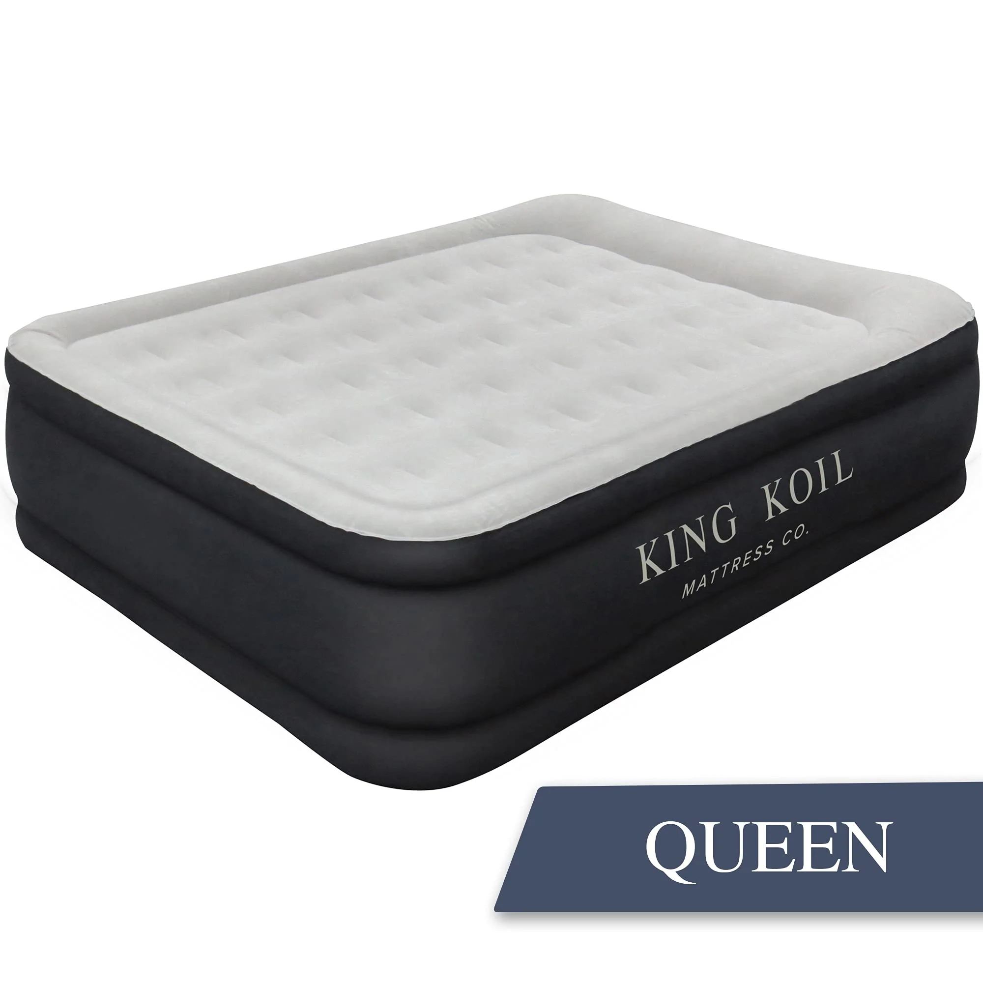 King Koil Pillow Top Plush Queen Air Mattress With Pump
