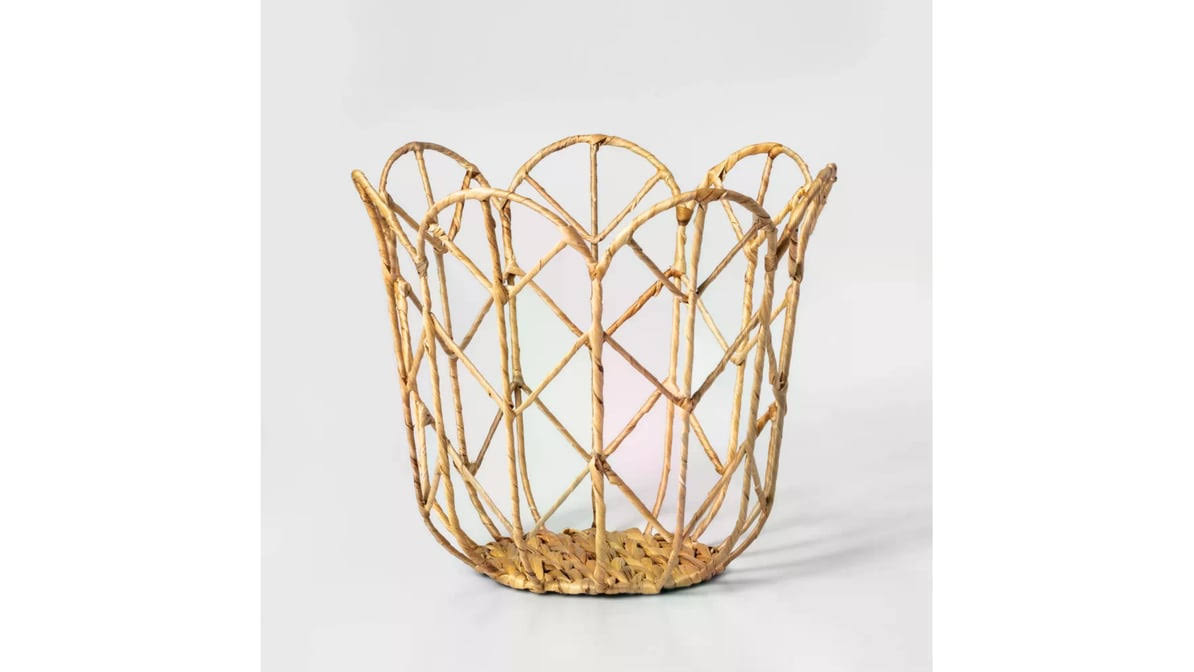 Pillowfort Kids Small Tulip Shaped Woven Basket | Target