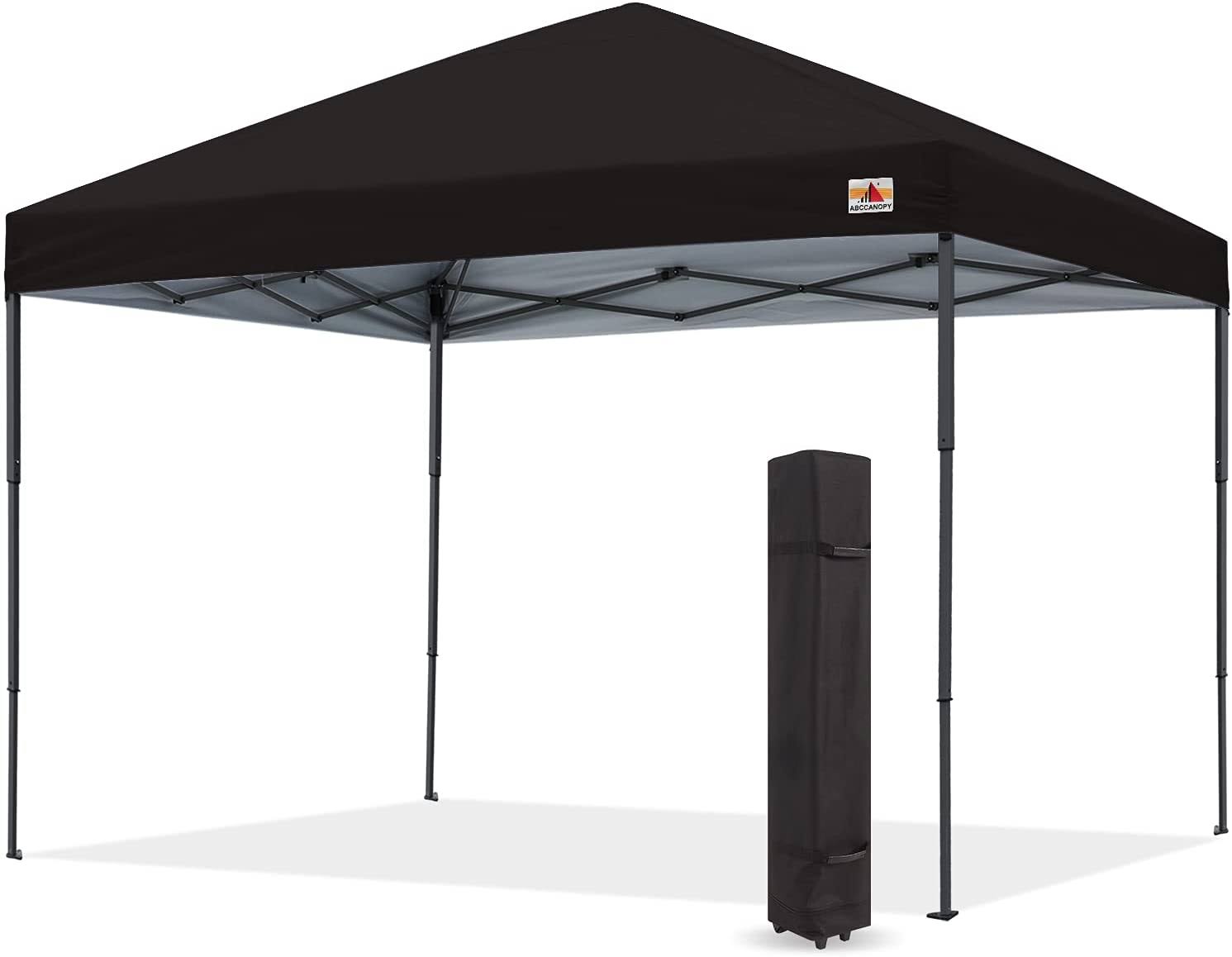 ABCCANOPY Durable Easy Pop Up Canopy Tent 6x6, Black