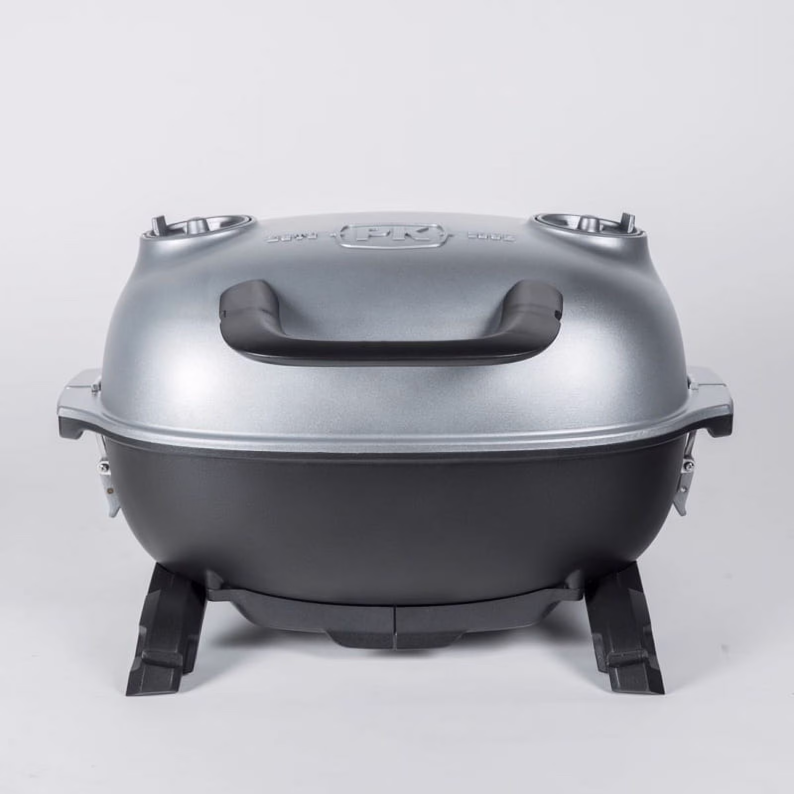 PK Grills 17 In. PKGO Charcoal Grill and Smoker Silver