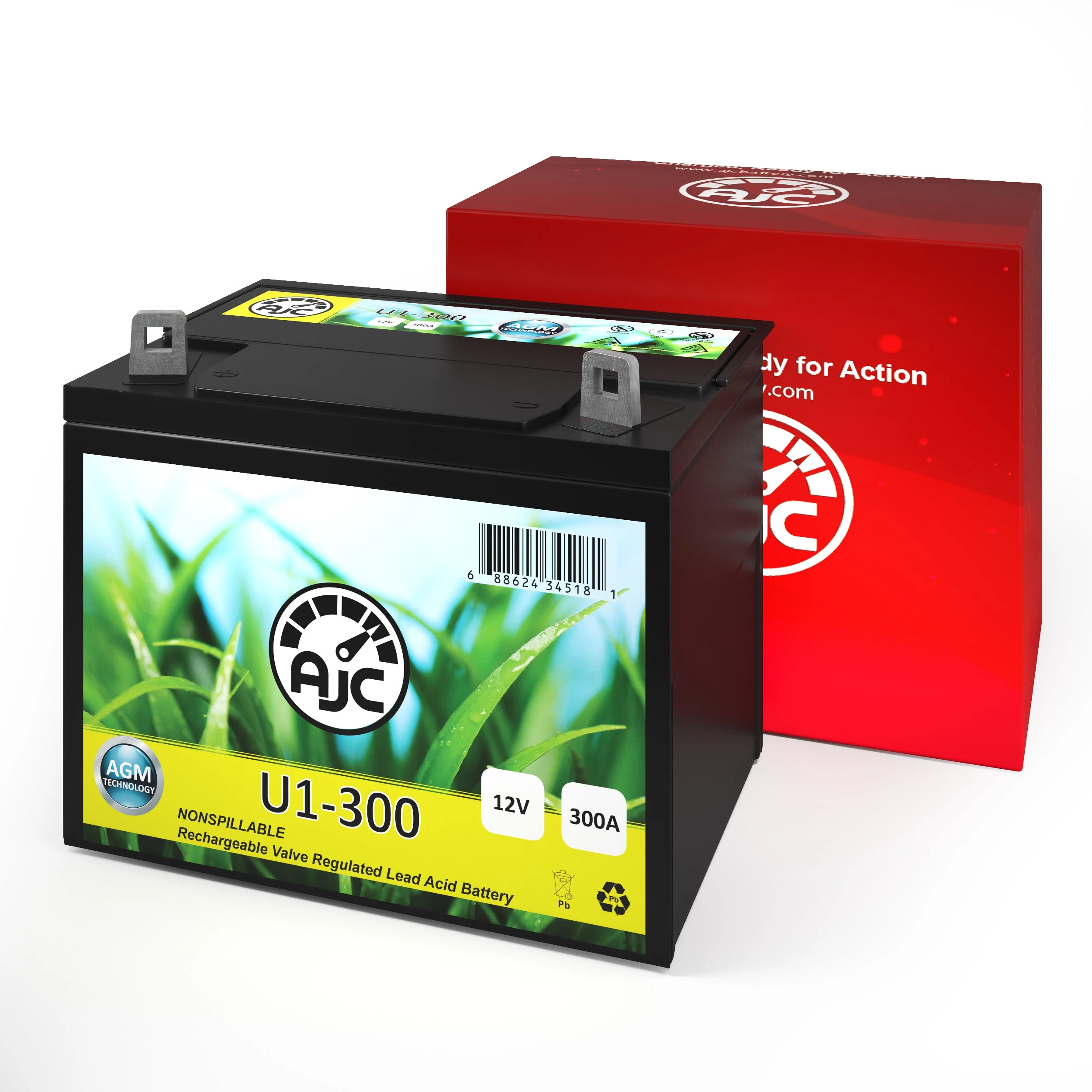 John Deere LT166 U1 Lawn Mower and Tractor Battery - This Is an AJC Brand Replacement