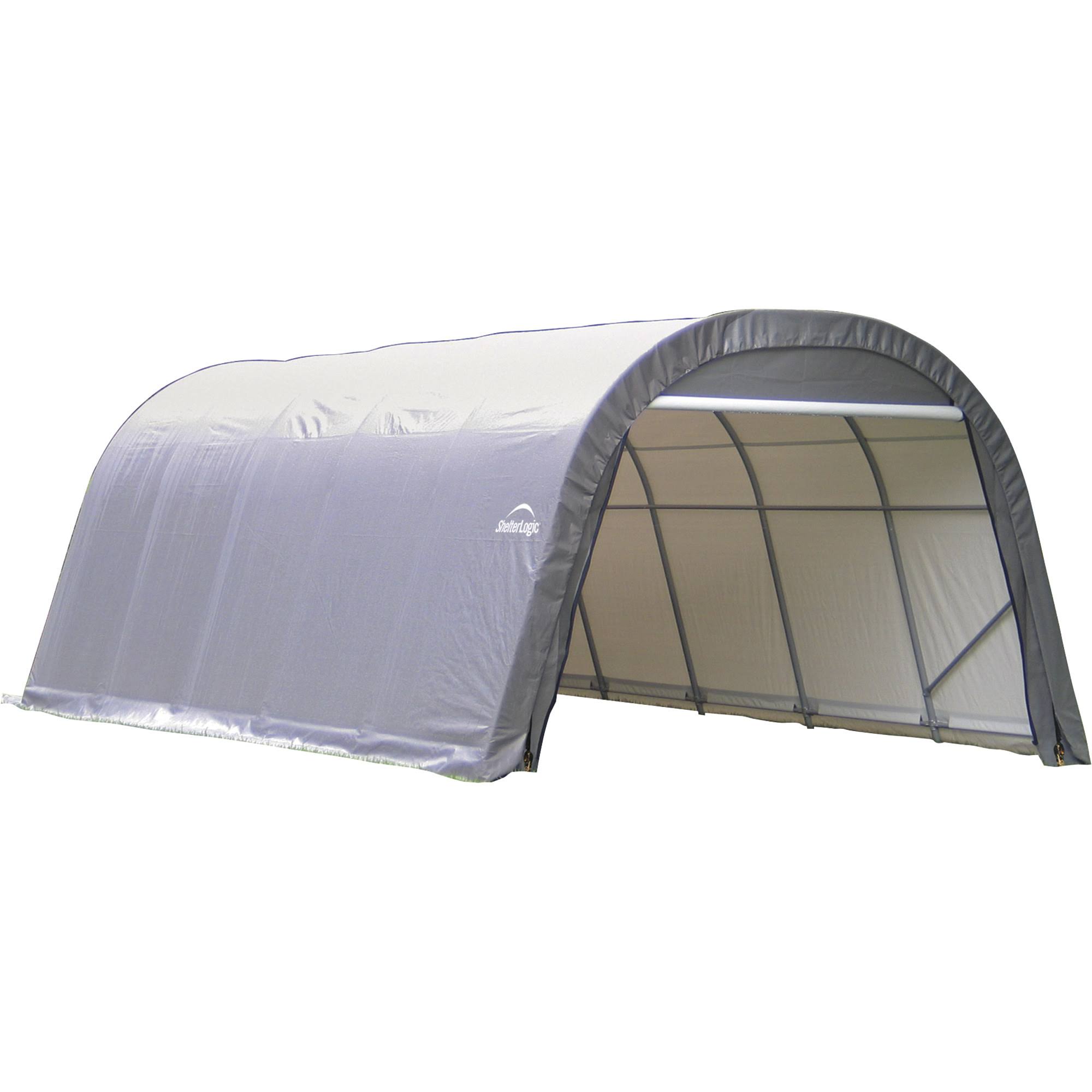 ShelterLogic 12' x 24' x 8' Round Style Shelter, Gray
