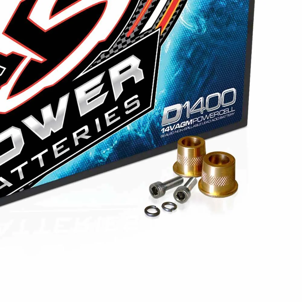 XS Power D - Series 14 Volt 2400 Amp Max Sealed AGM Automotive Car Battery | D1400