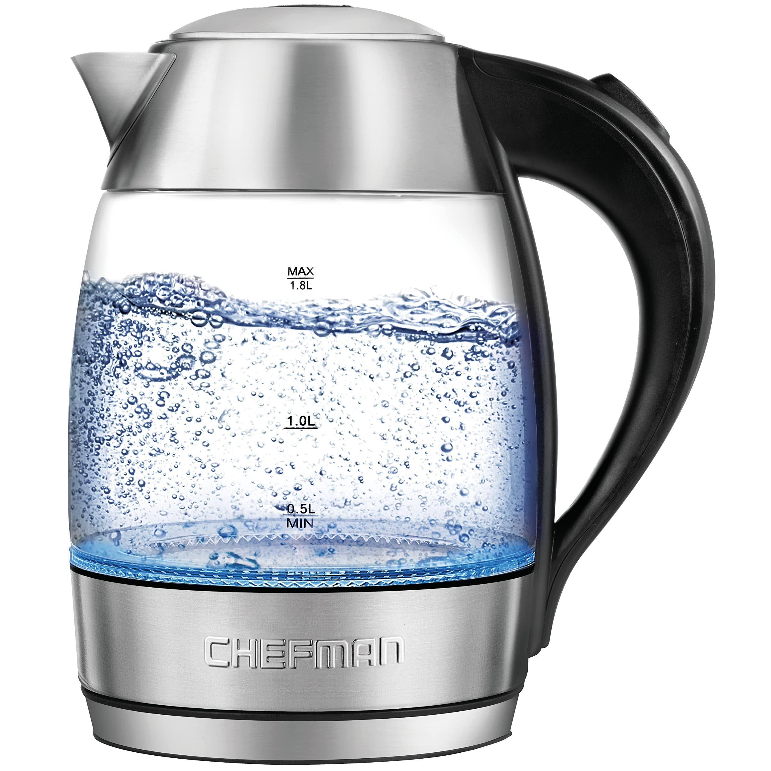 Chefman Cordless Glass Electric Kettle