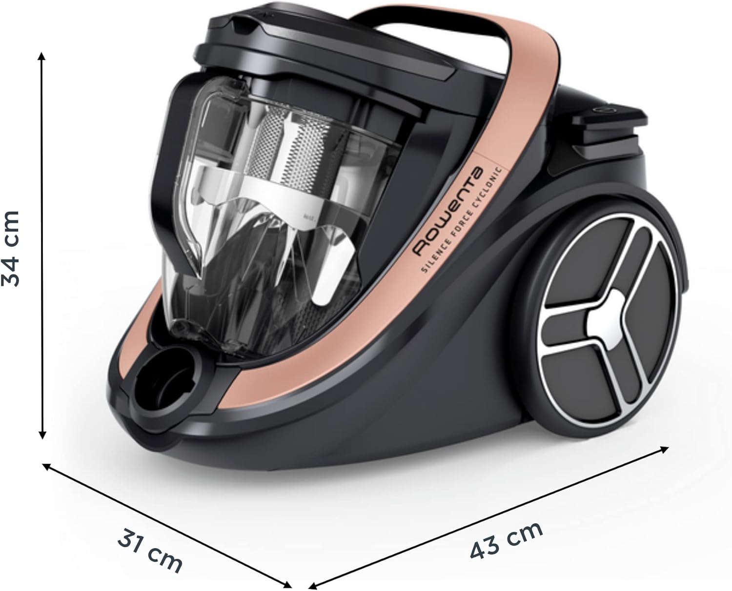 Aspirateur sans sac cyclonique 500 W 2,5 L 59 dB