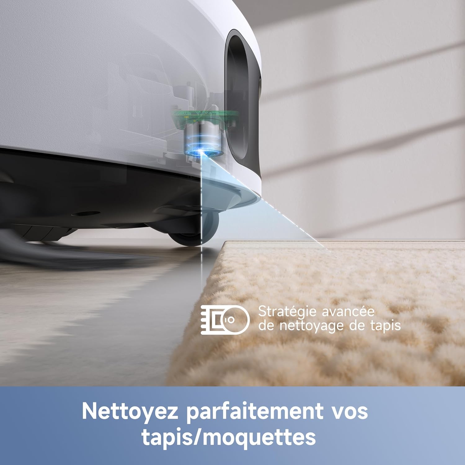 Robot aspirateur laveur E30 Ultra vidage automatique nettoyage serpillières levage 105 mm 7000Pa
