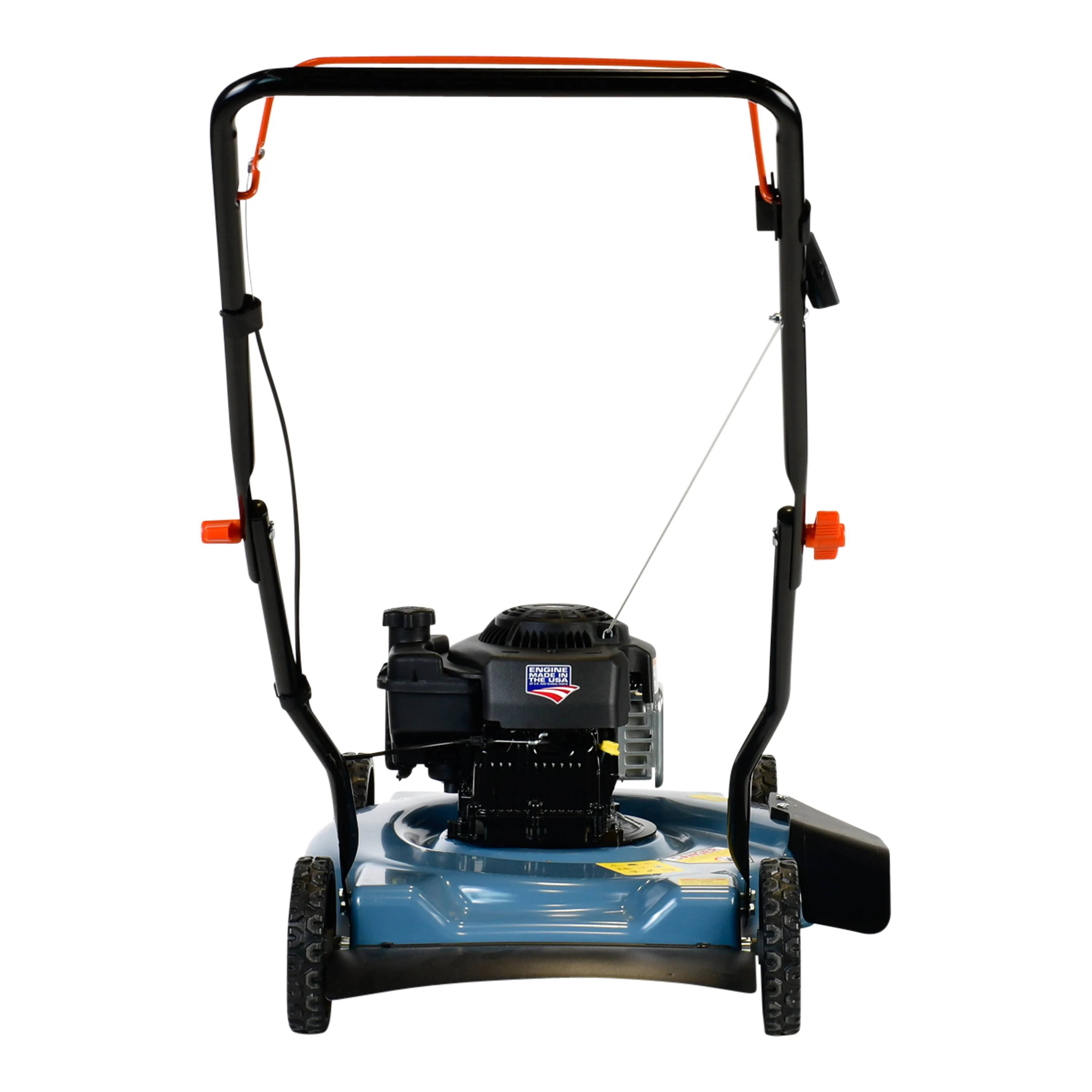 SENIX Gas Lawn Mower, 20 - Inch, 125 Cc 4 - Cycle Briggs & Stratton Engine, Push Lawnmower with Side Discharge, 3 - Position Height Adjustment, LSPG - L2, Blue