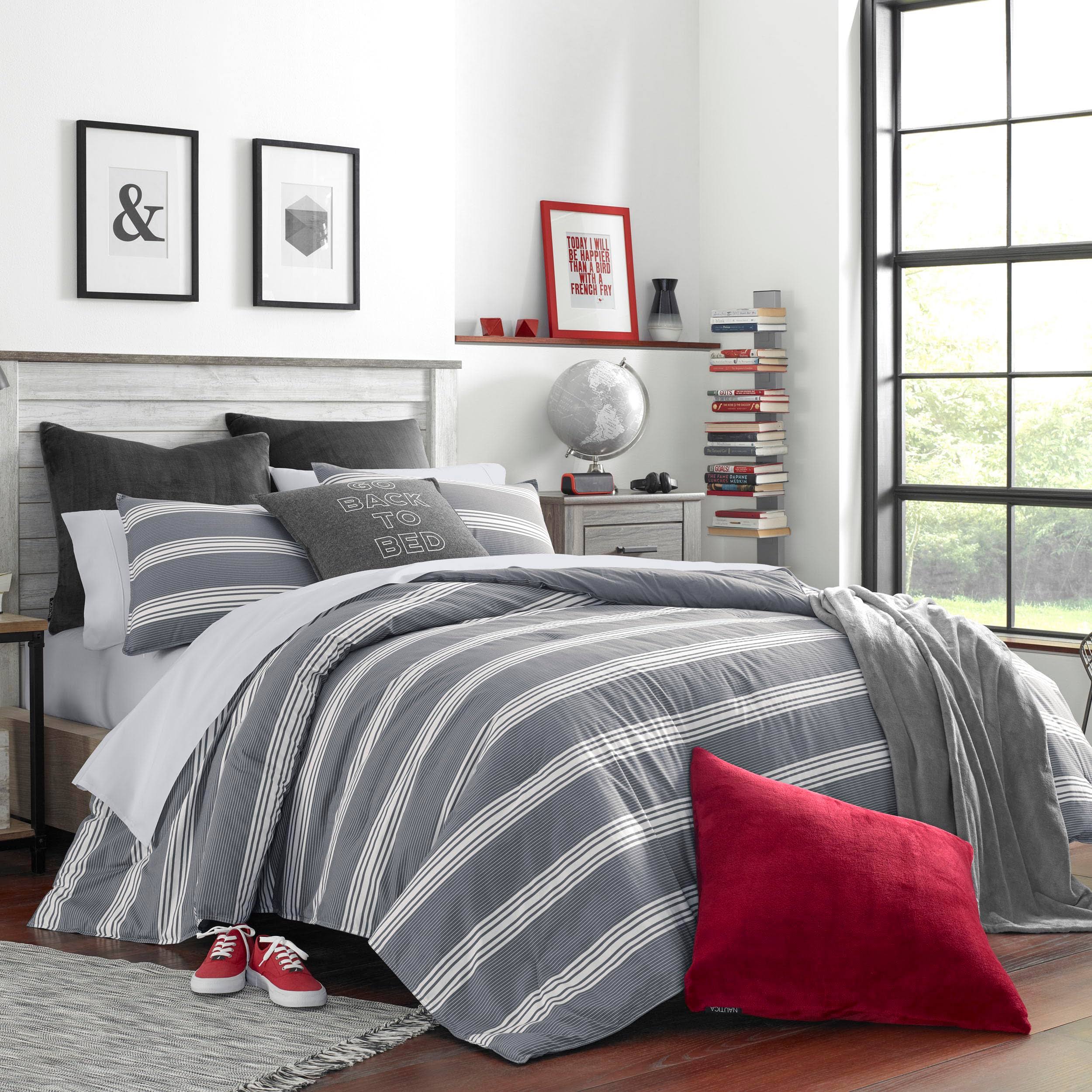 Nautica Craver Comforter Set Twin/XL Grey