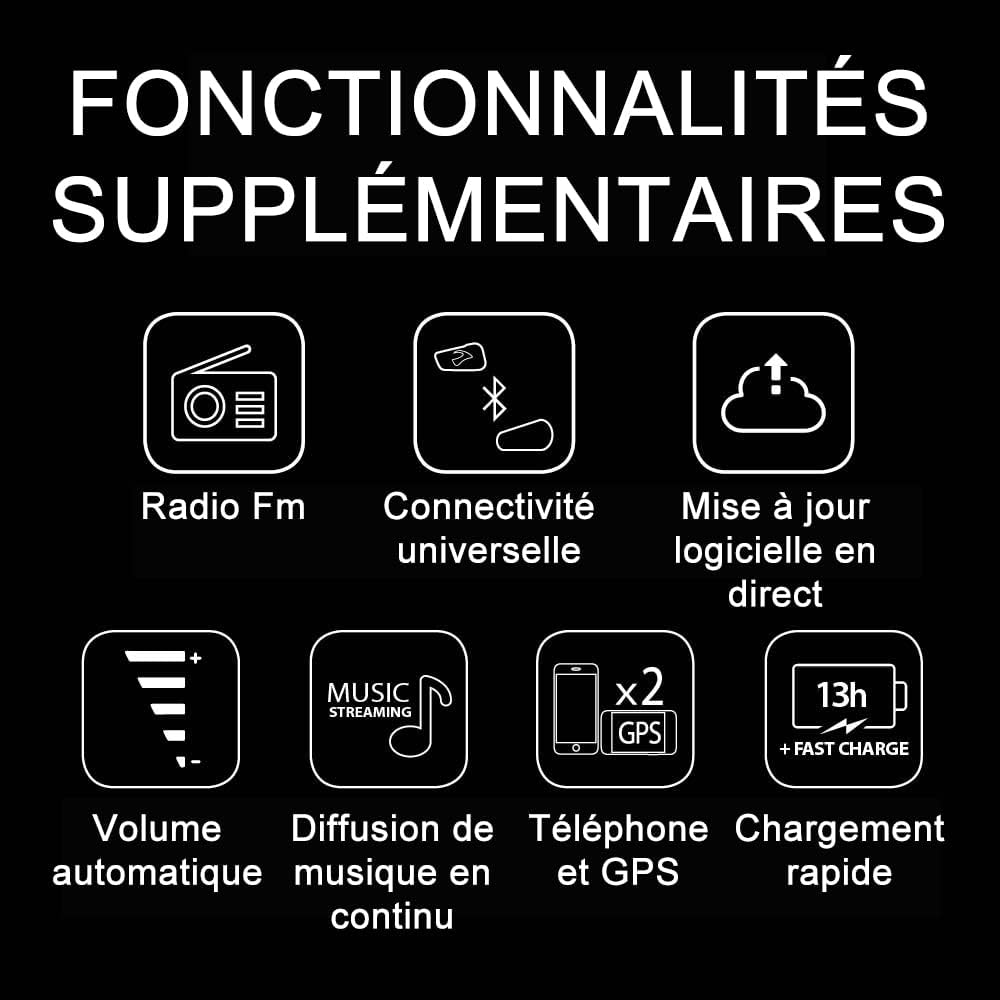 Système communication moto FREECOM 2X Bluetooth 2 unités