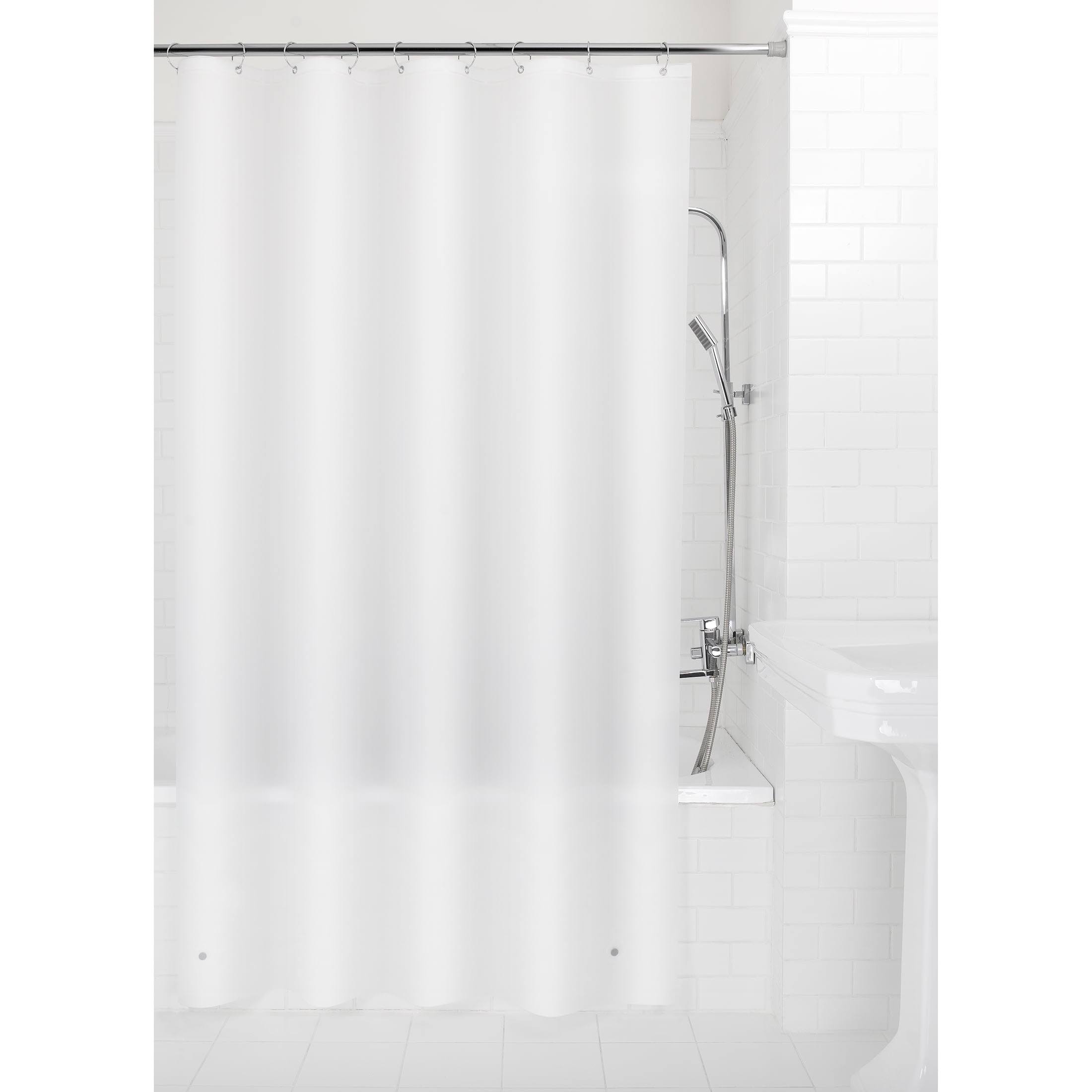Mainstays Medium Weight Shower Liner, Frosty, Stall 54 inch x 78 inch