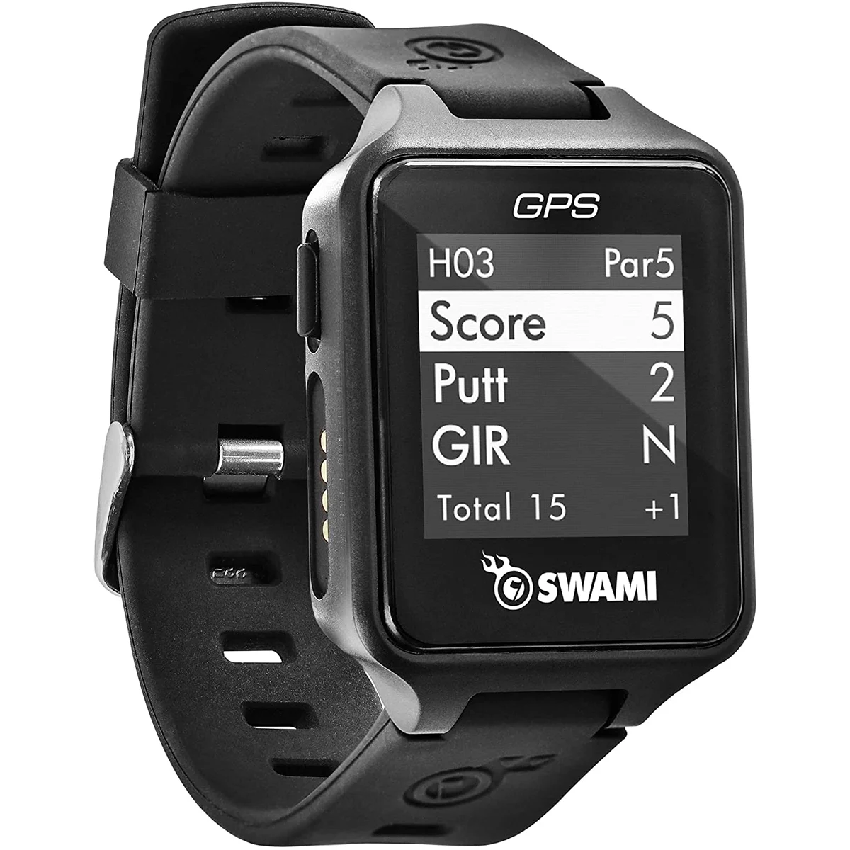 IZZO Golf Swami Golf GPS Watch, with 38, 000+ Preloaded Course Maps