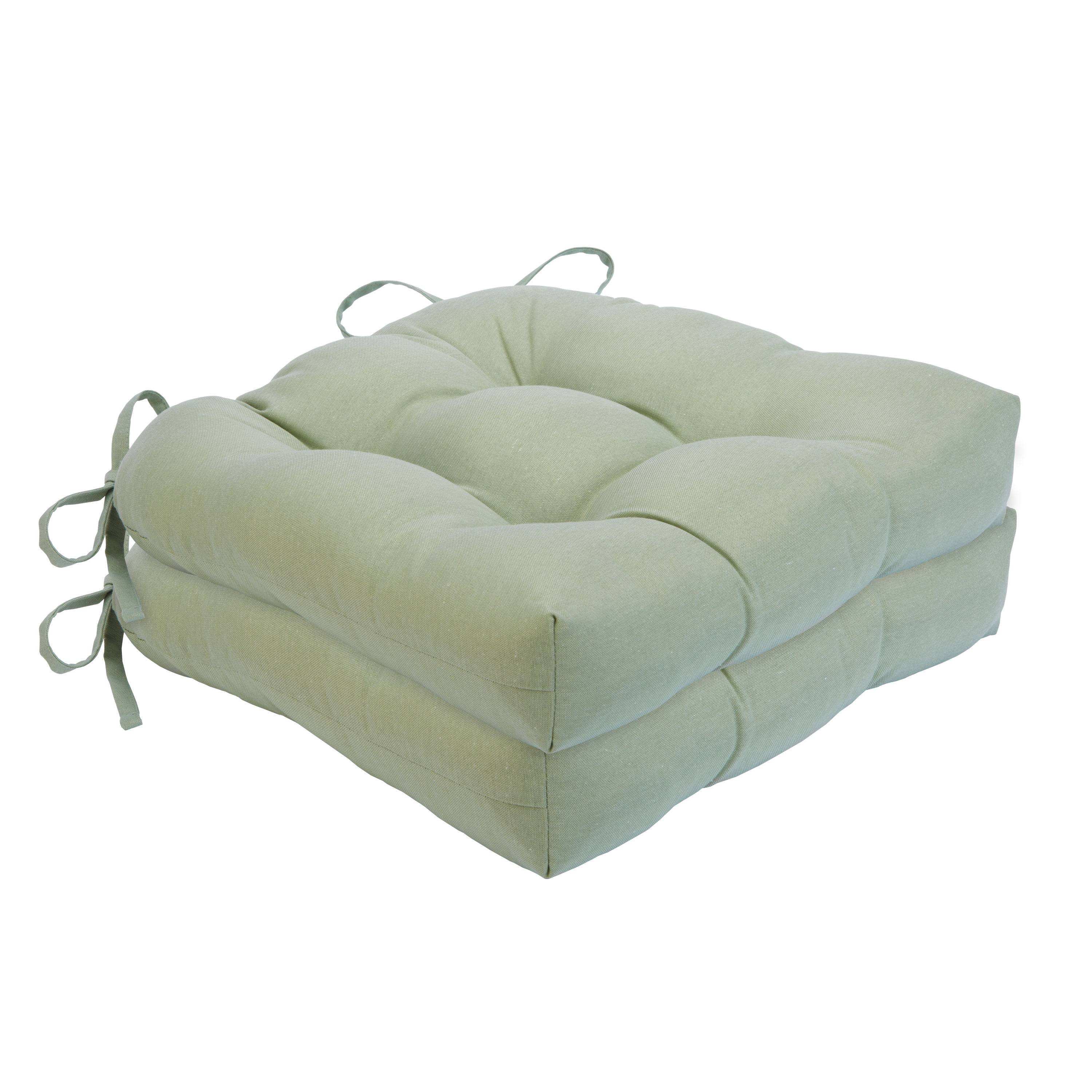 Achim Chase Tufted Chair Seat Cushions - Set of 2 - Apple Green