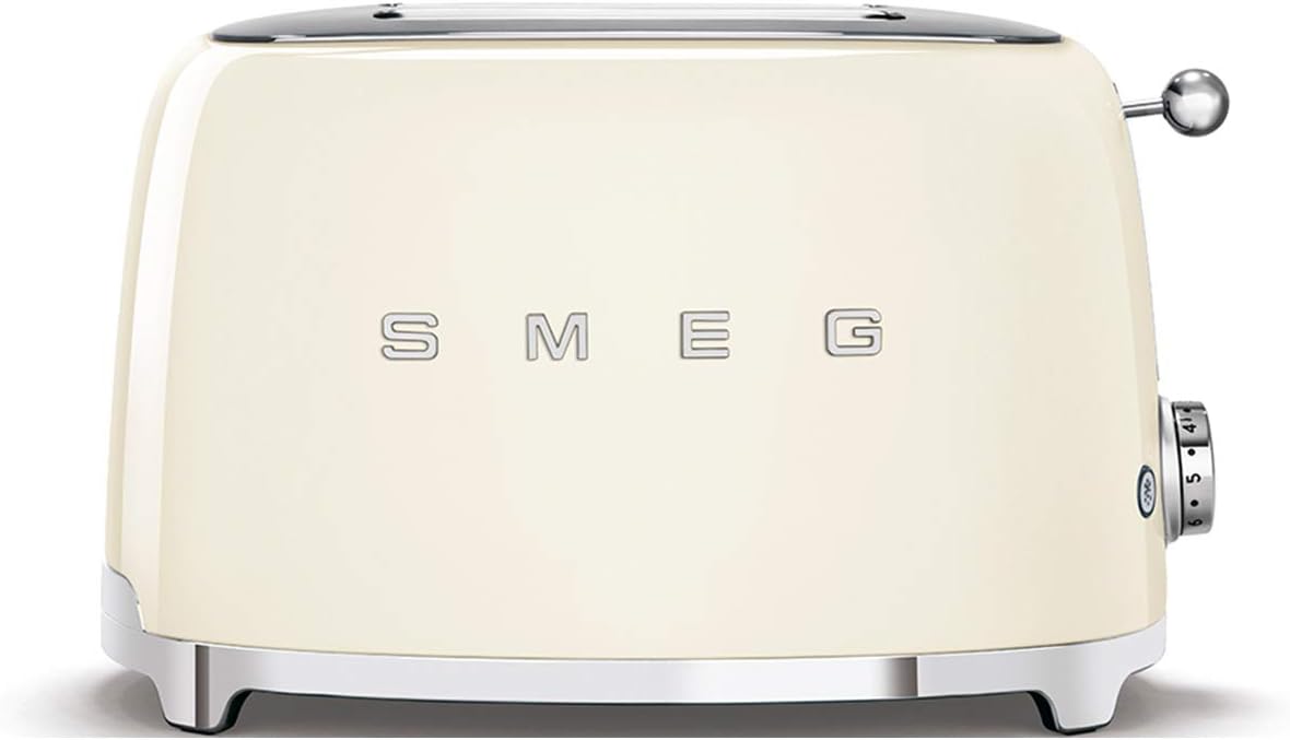 Grille pain 2 tranches fentes 36 mm 6 niveaux 950 W crème
